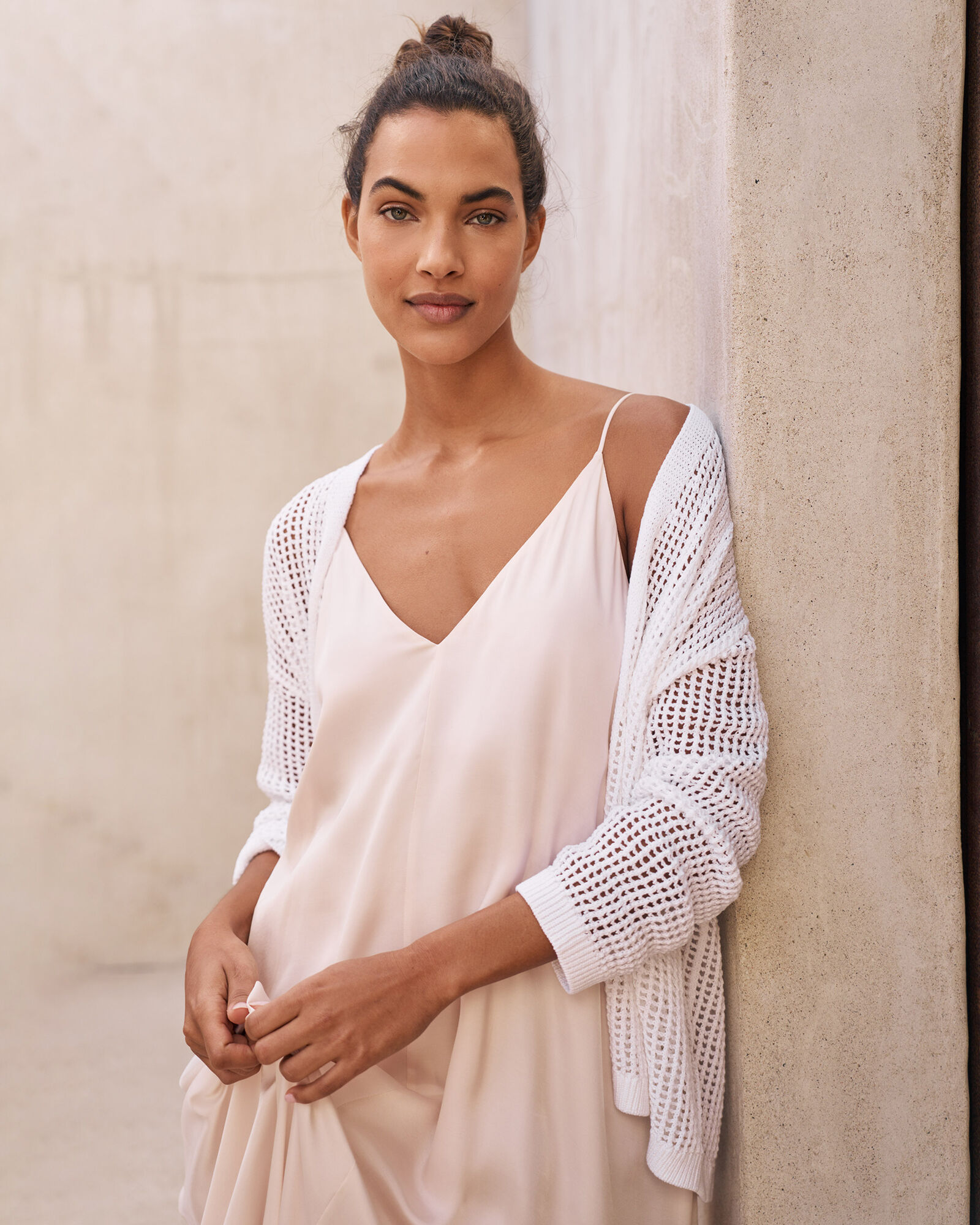 Organic Cotton Open Stitch Cardigan