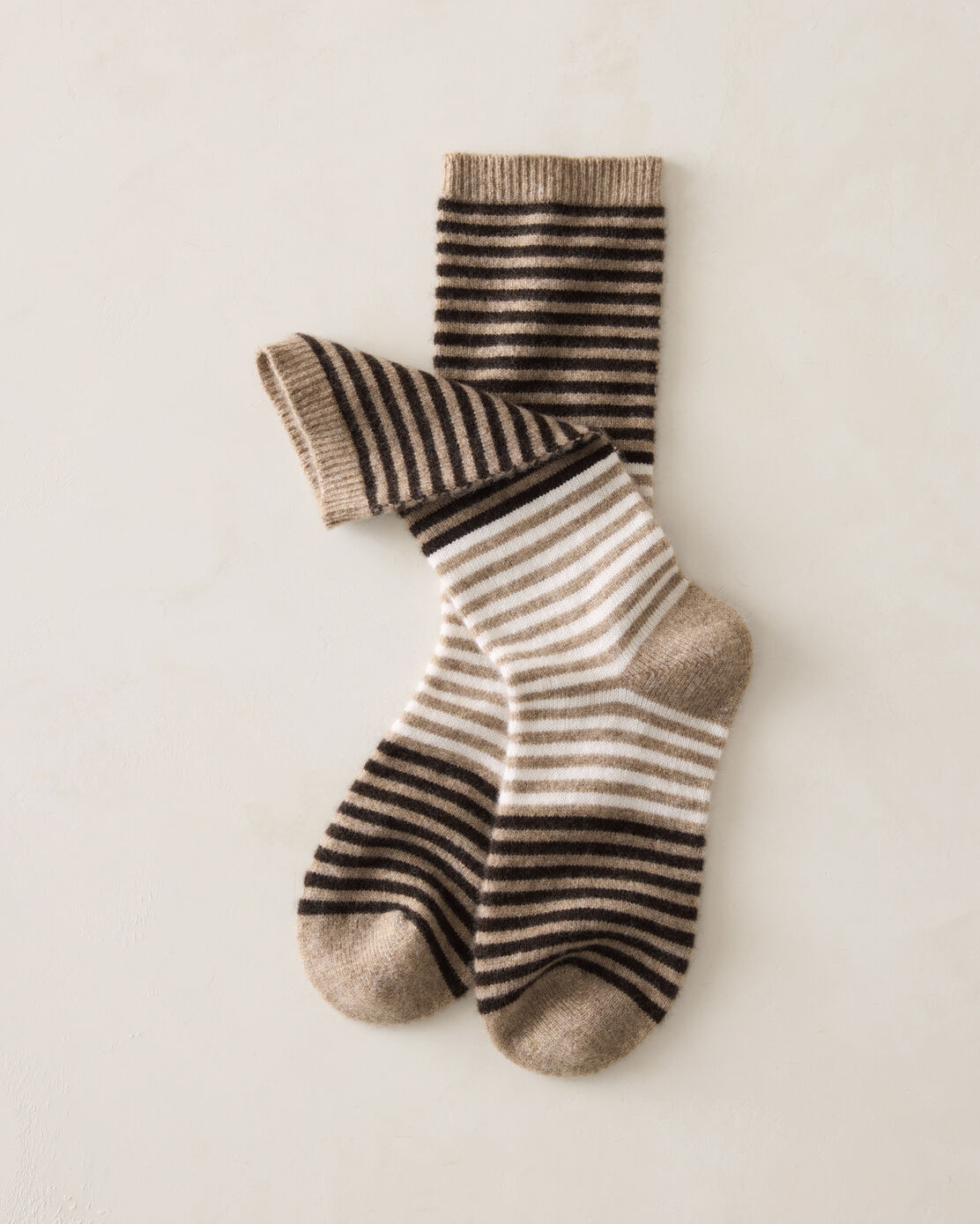 Cashmere Colorblock Stripe Socks