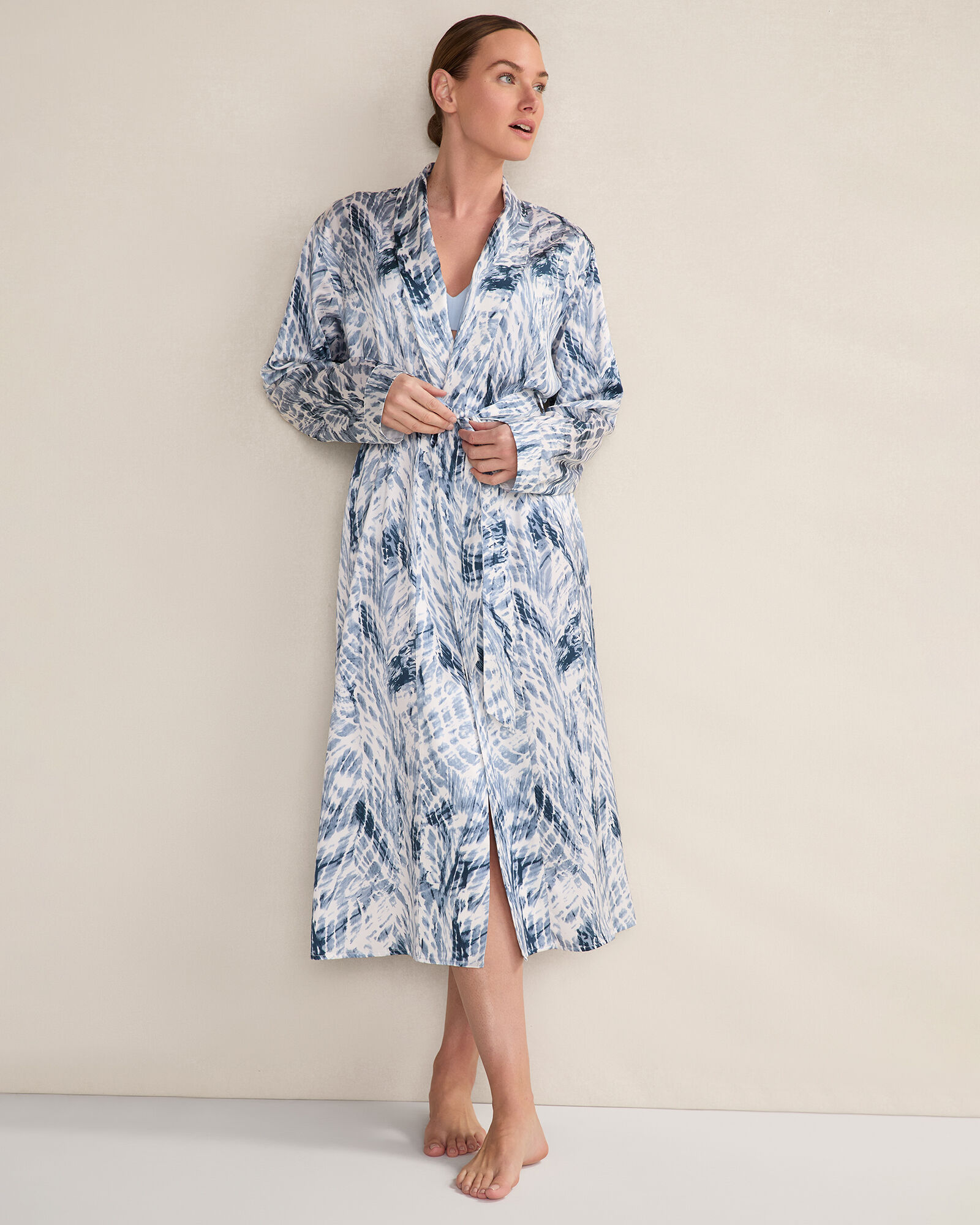 Washable Silk Tie Dye Robe