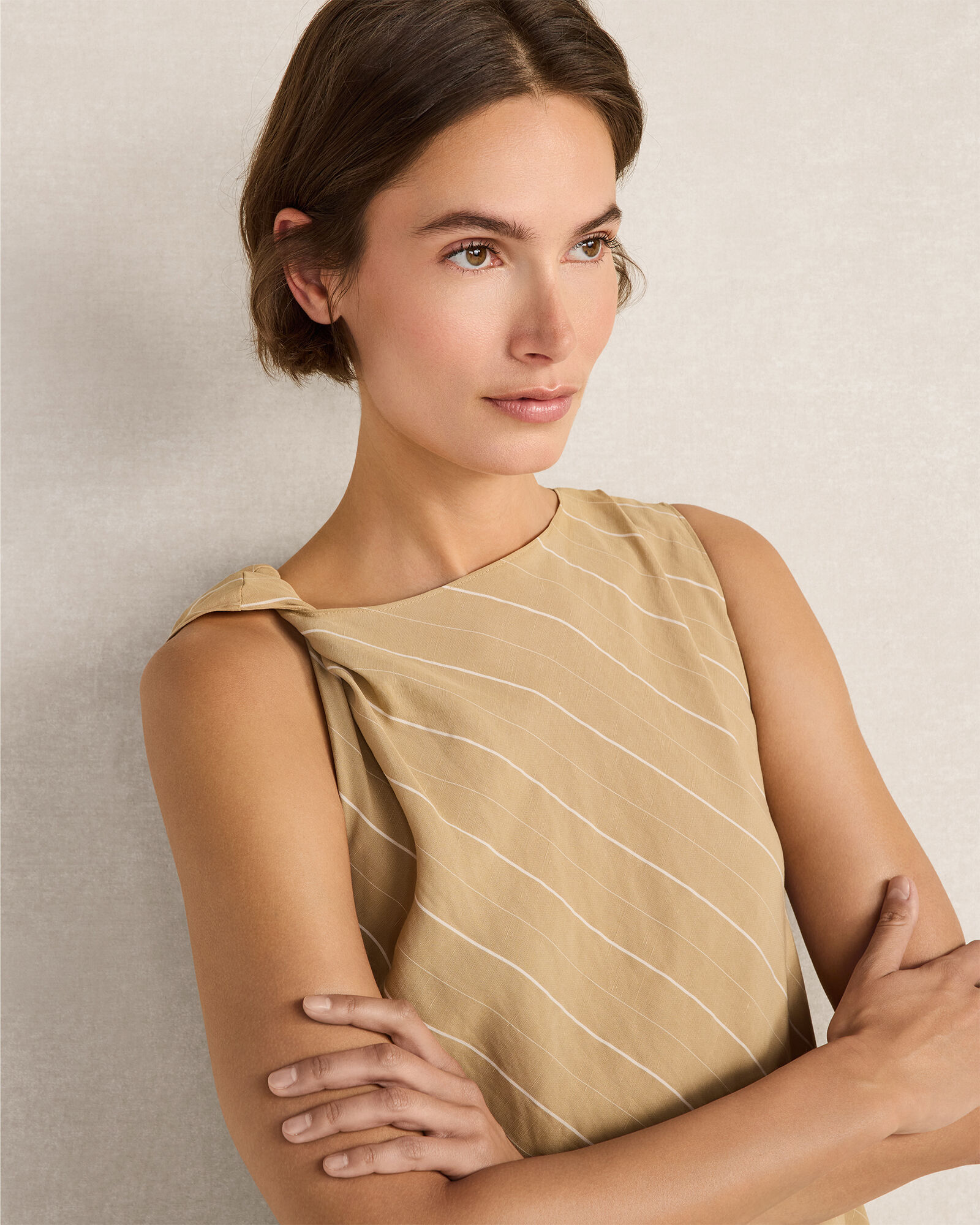Silky Linen Blend Maxi Dress