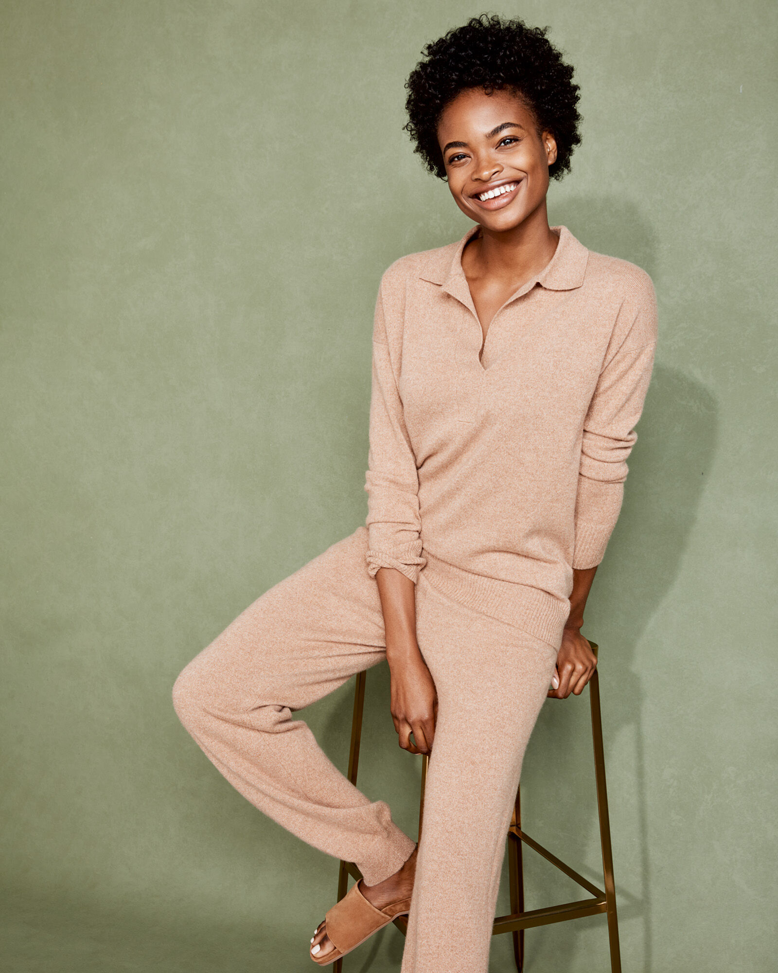 Pure Cashmere Knit Joggers