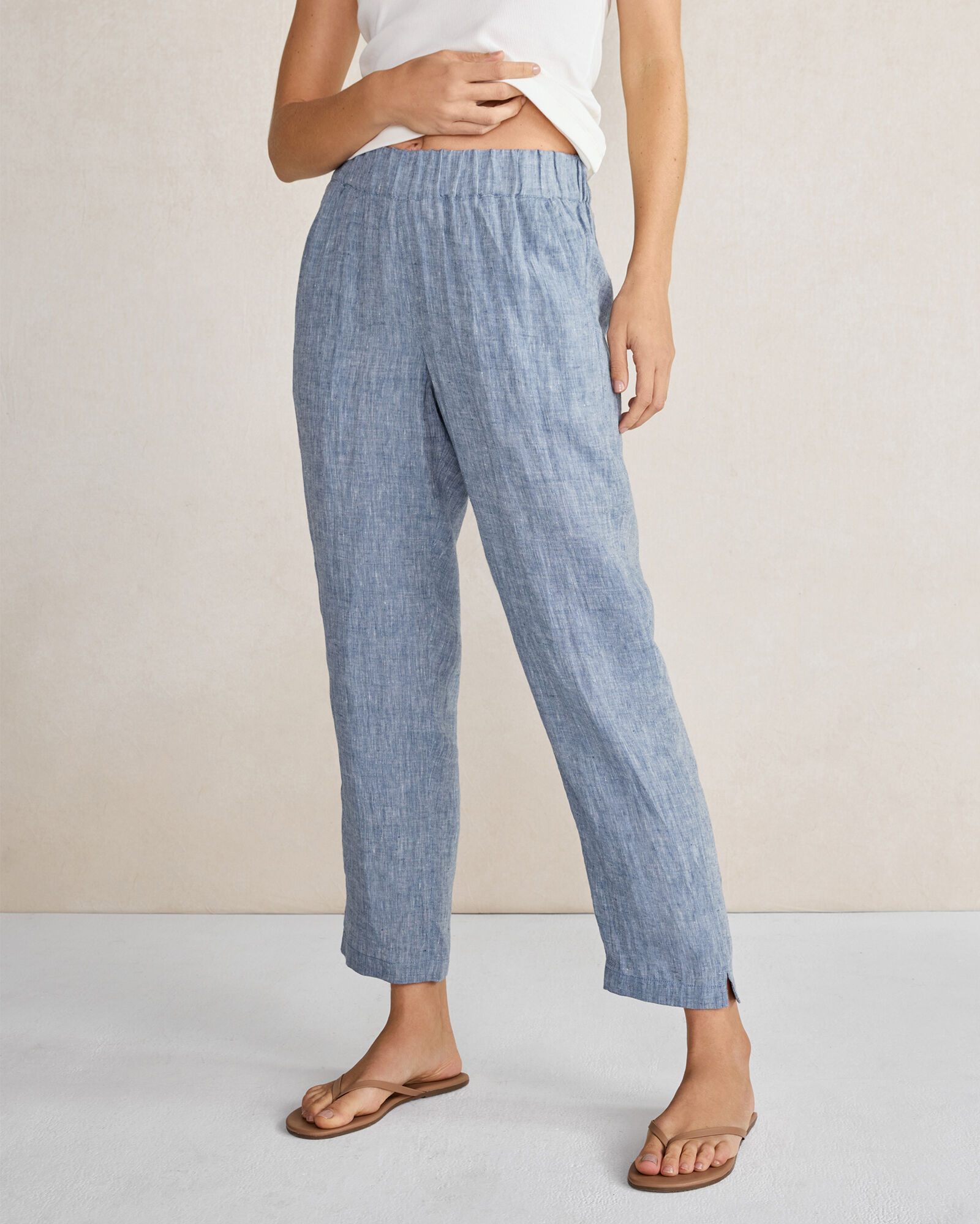 Linen Straight Leg Pants Haven Well Within