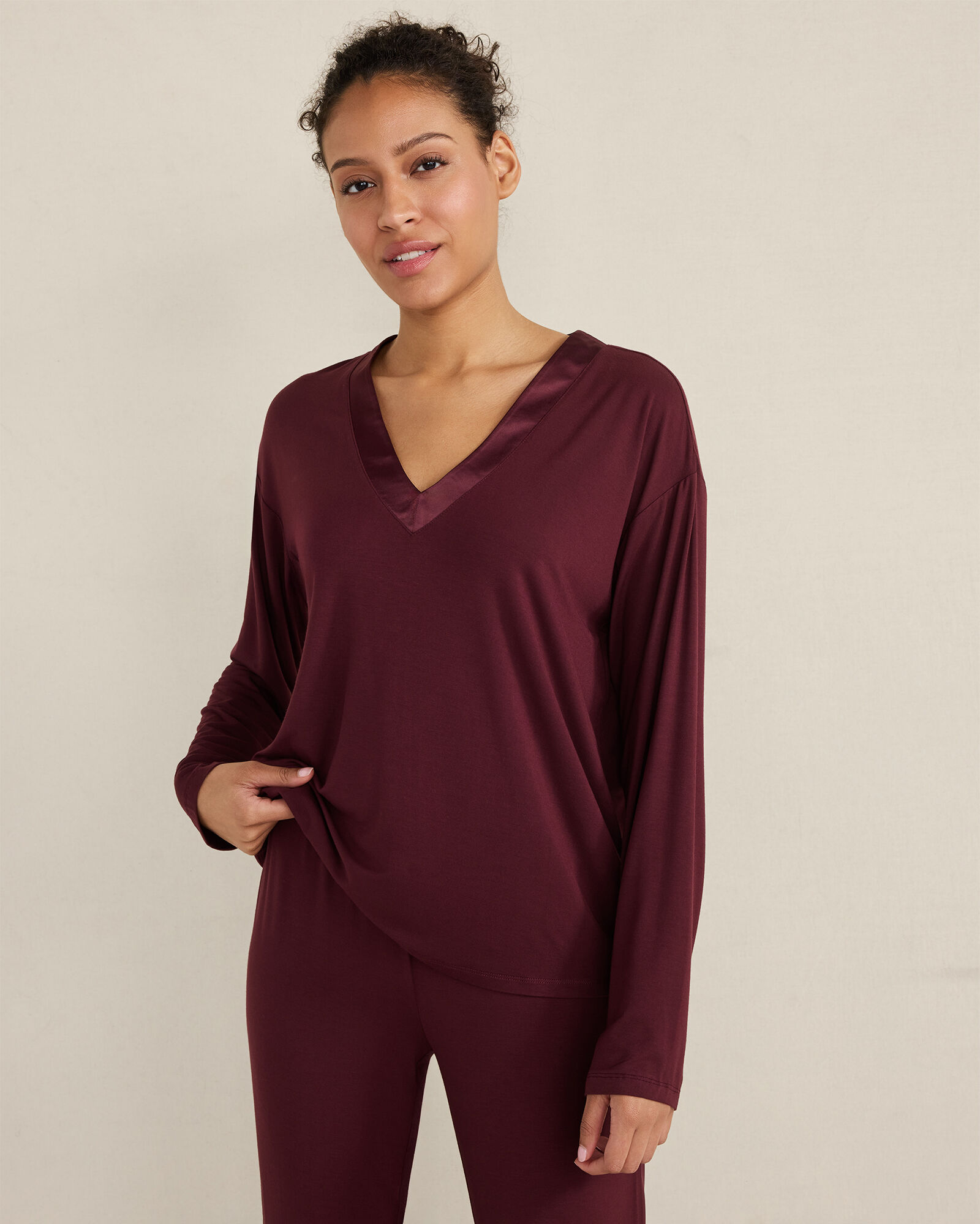 Calm &amp; Cool Long Sleeve Sleep Top