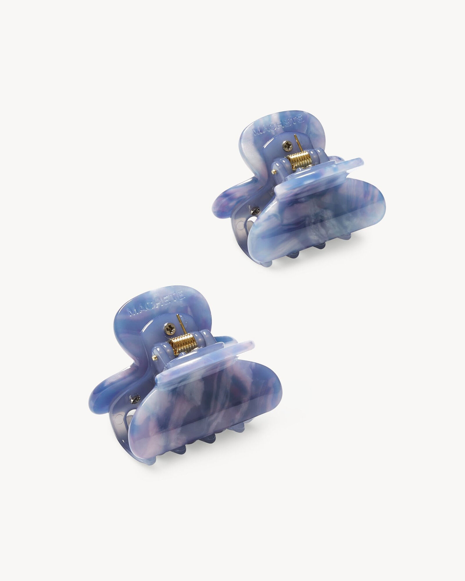 MACHETE 'Cosmic Blue' Twin Heirloom Claw Hair Clips
