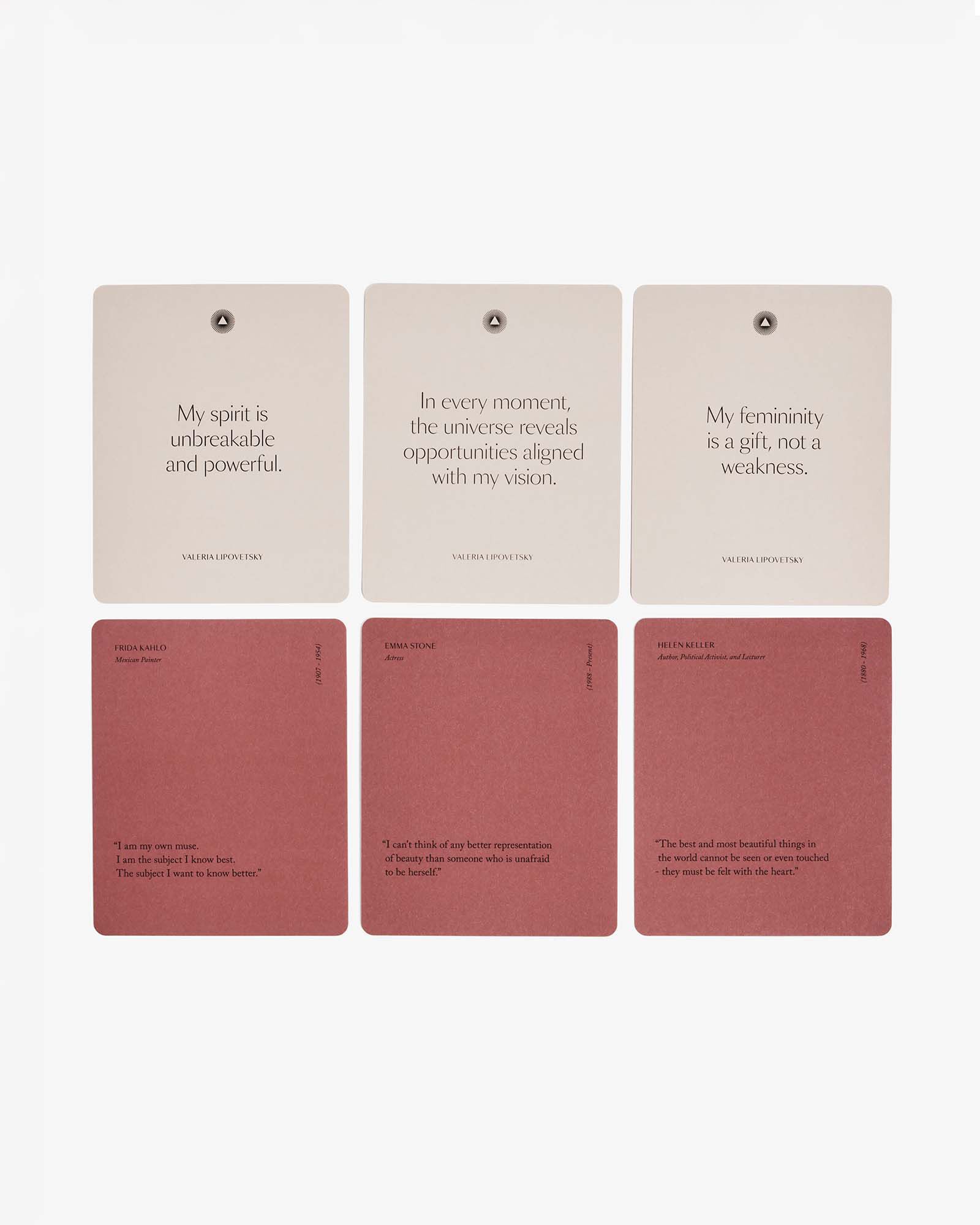 Intelligent Change Mindful Affirmations for Women Cards by Valeria Lipovetsky