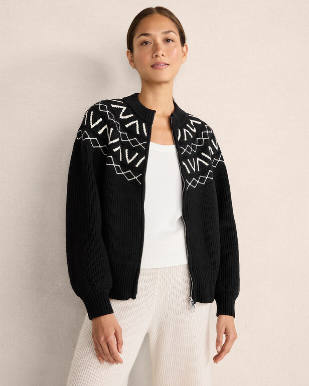 Varley Alys Fairisle Knit Jacket