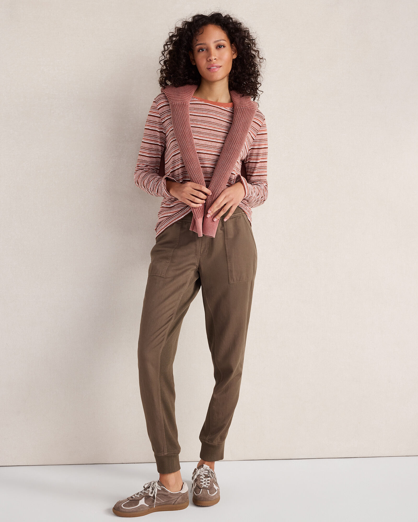 Linen Jersey Crewneck Tee
