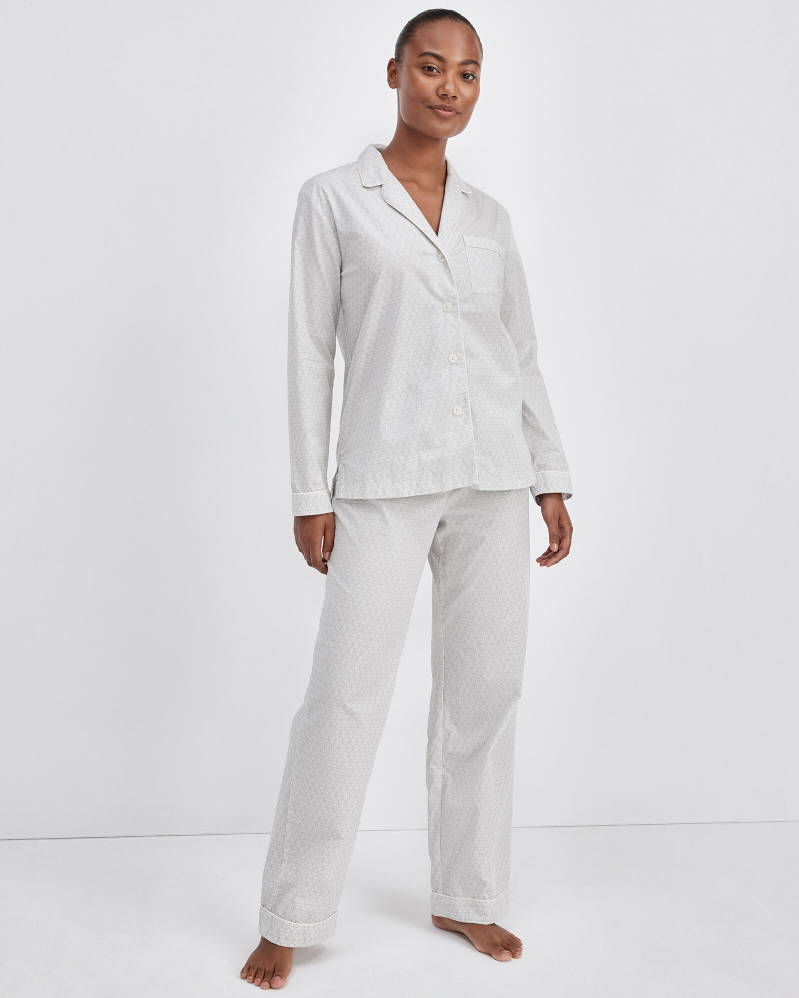 Printed cotton sales pajama pants