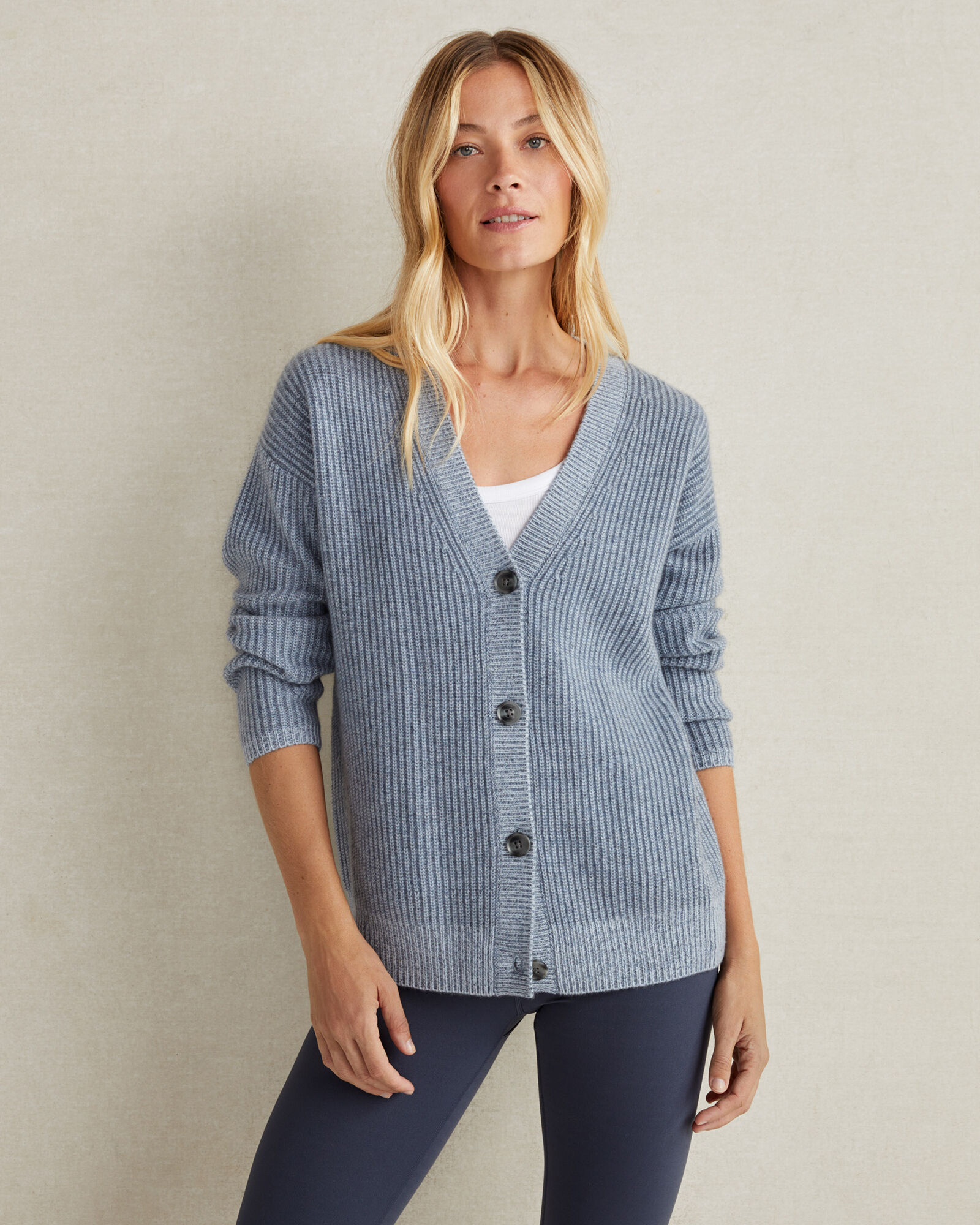 Cashmere Shaker Stitch Plaited Cardigan Haven Well Within