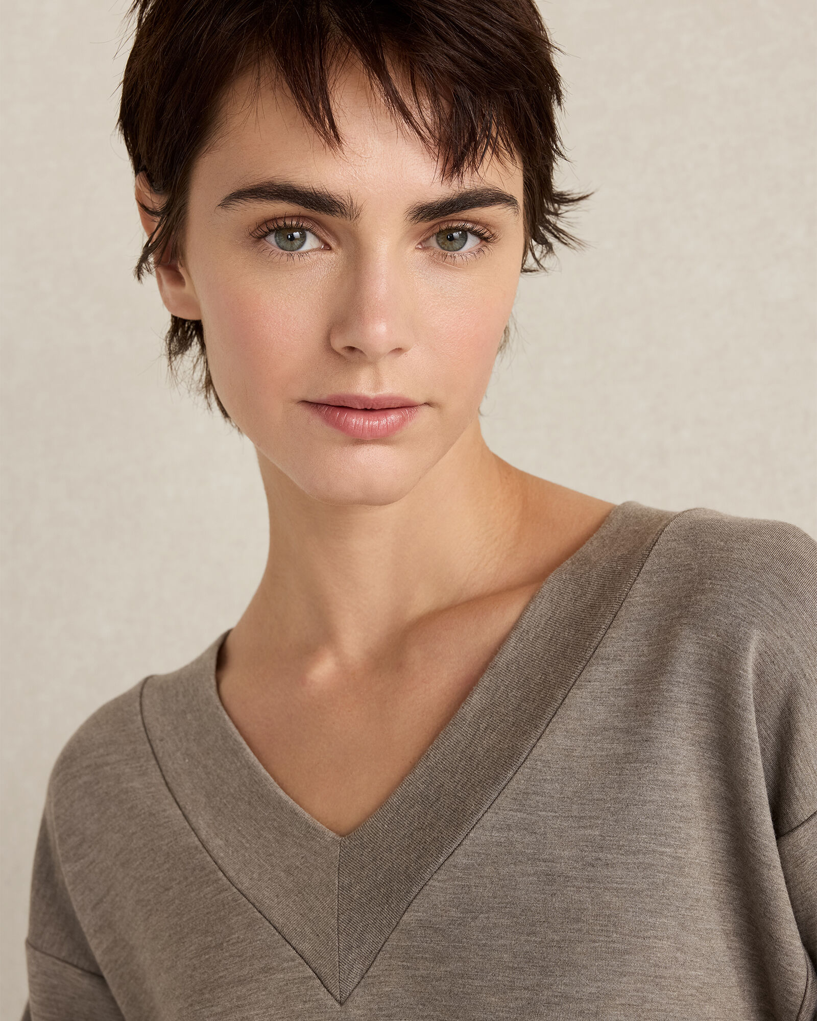 Soft Knit V-Neck Top