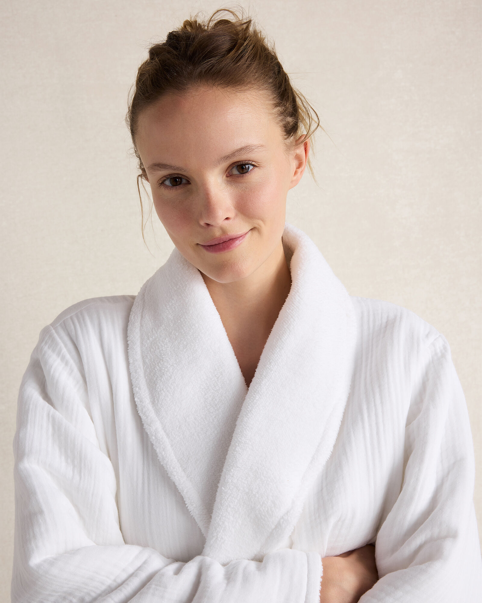 Cotton Gauze Plush Robe