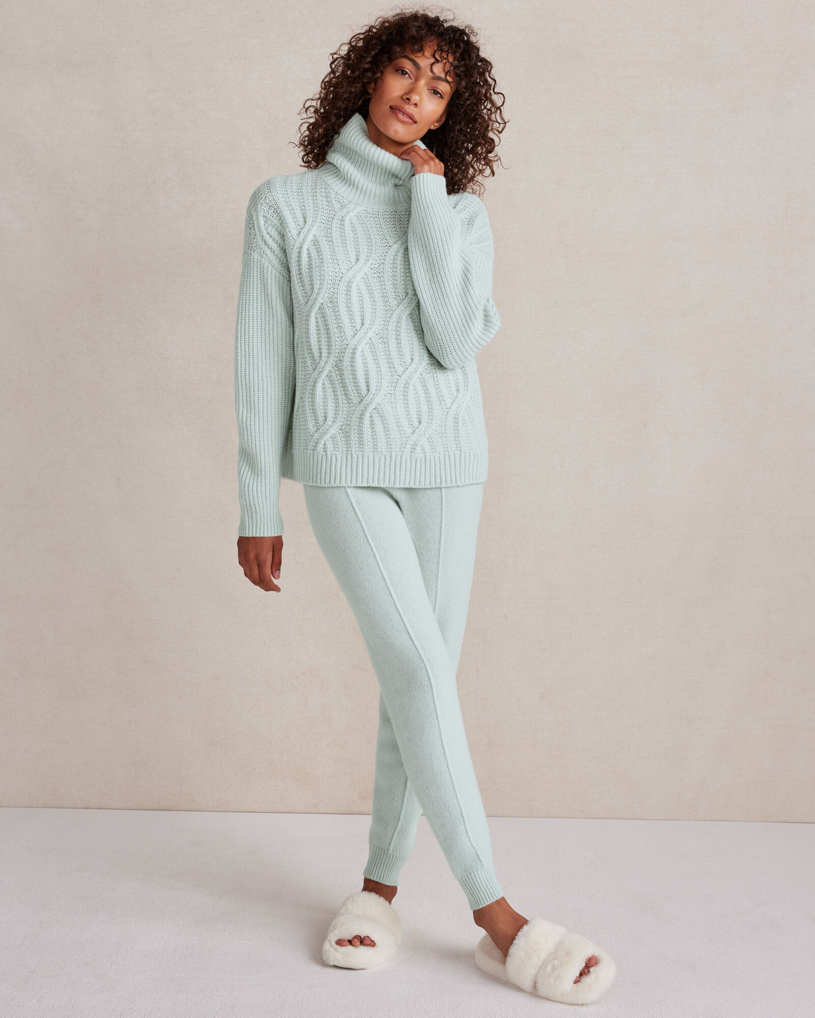 Cashmere Pintuck Joggers