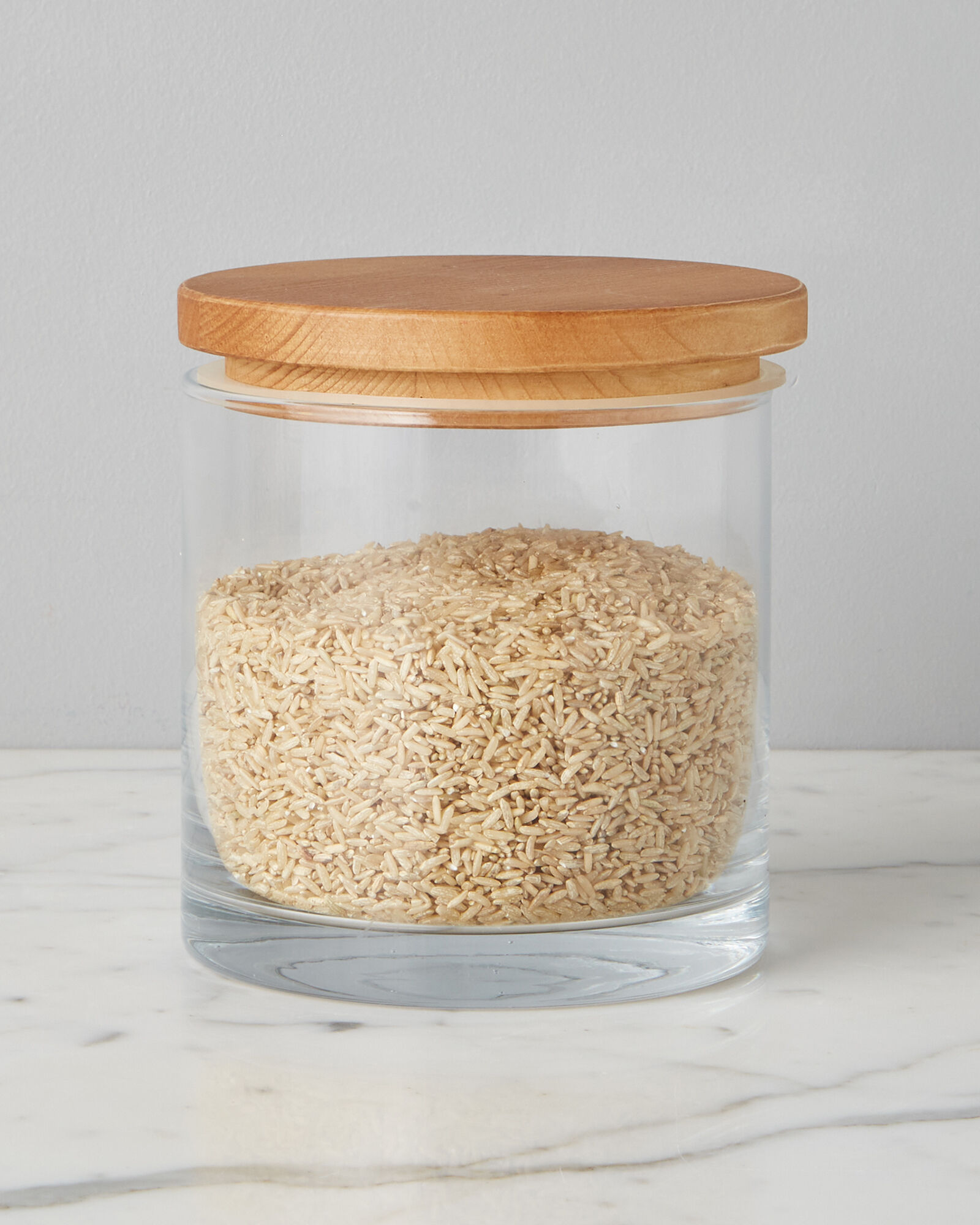 Wood Top Canister, Medium
