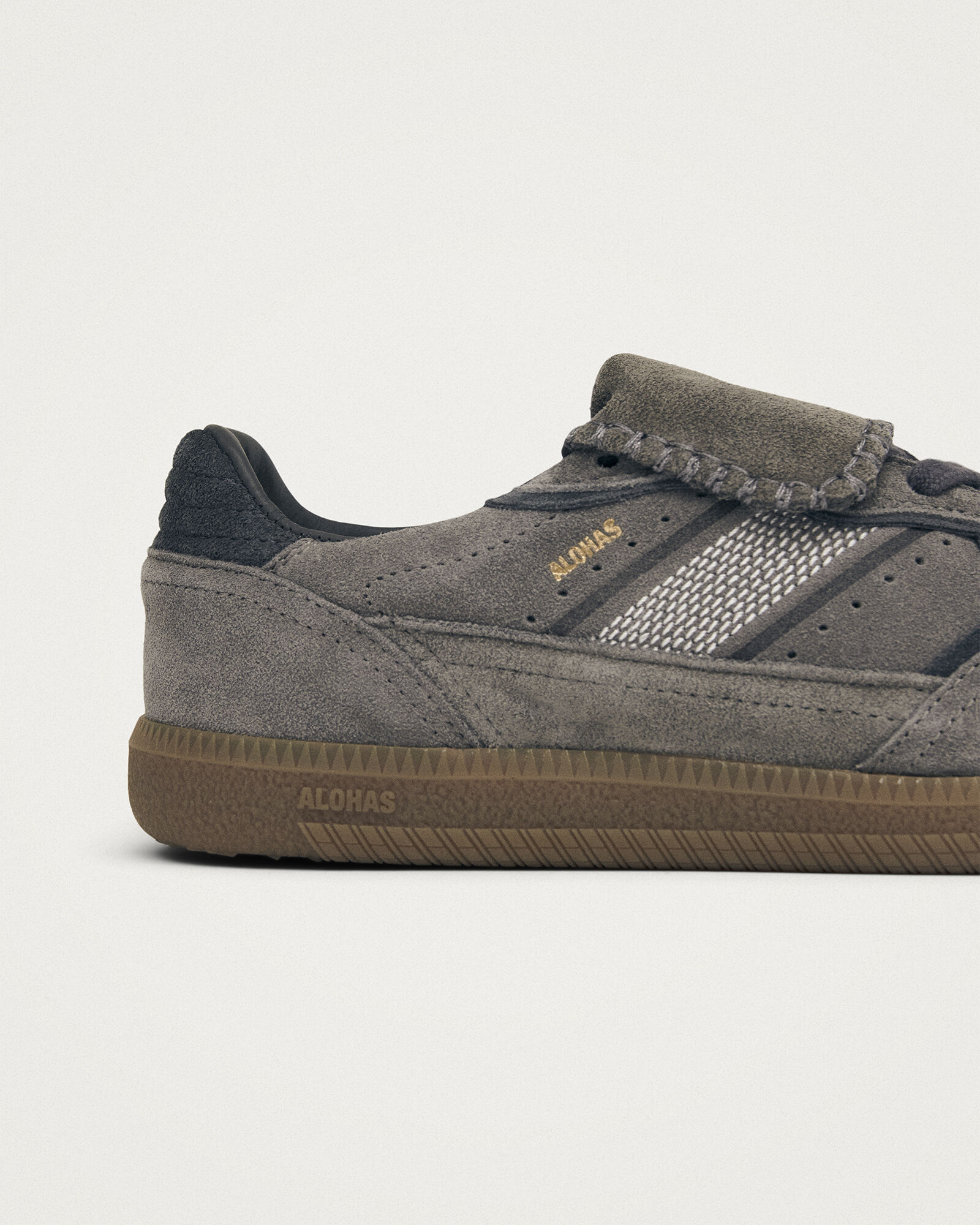 ALOHAS TB.490 Dark Grey Suede Leather Sneakers