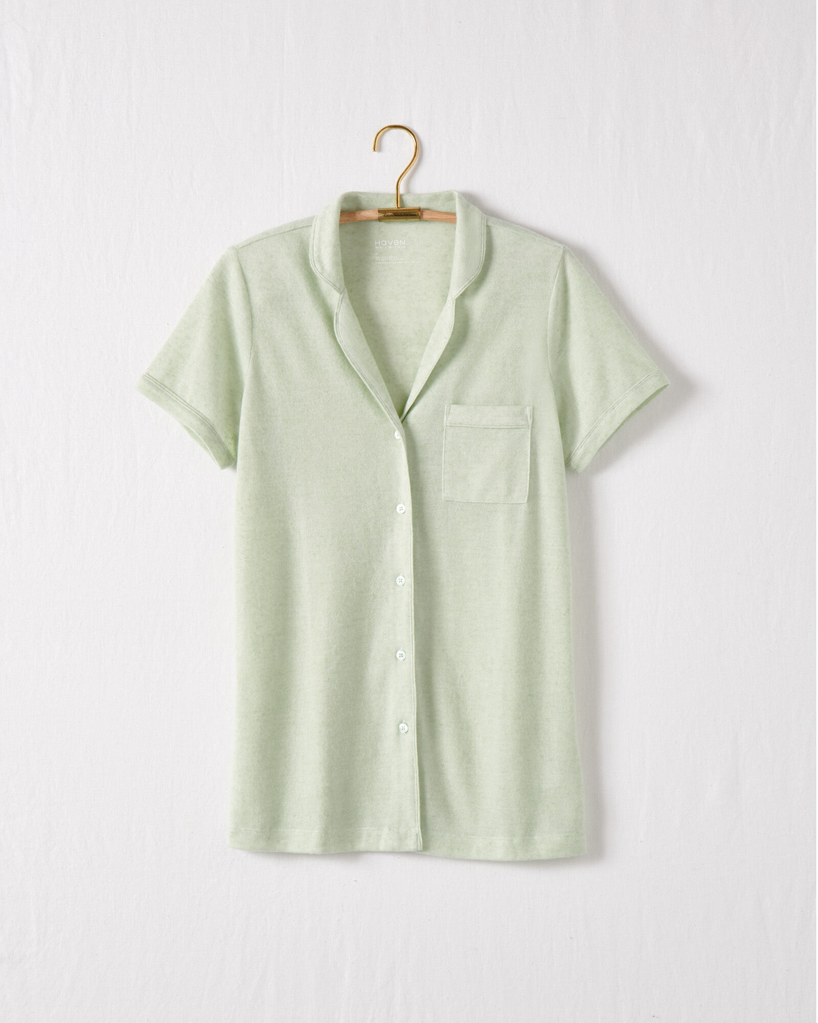 Brushed Featherweight Knit Short Sleeve Sleep Shirt Haven Well
