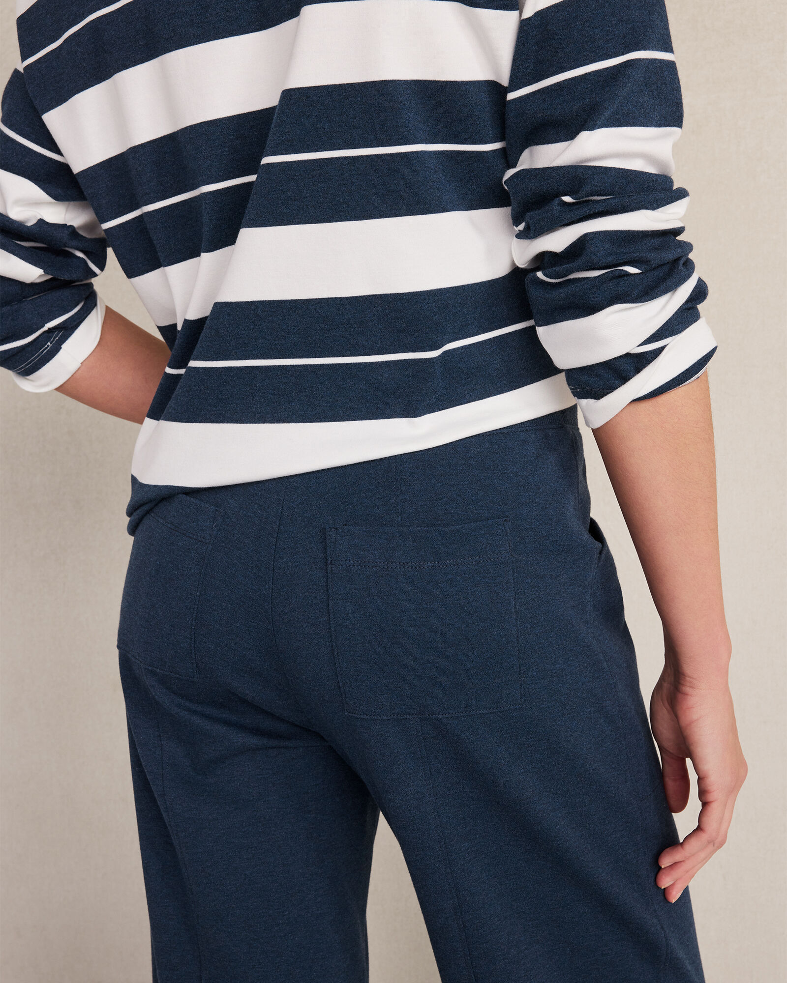Organic Cotton Interlock Barrel Leg Pants