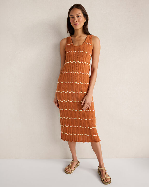 Varley Yuna Scallop Knit Dress