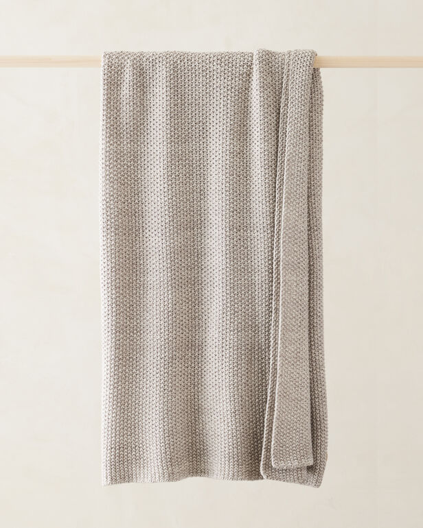Organic Cotton Marled Throw