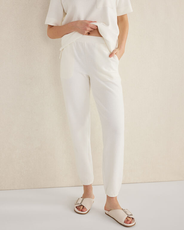 Cotton Blend Textured Joggers