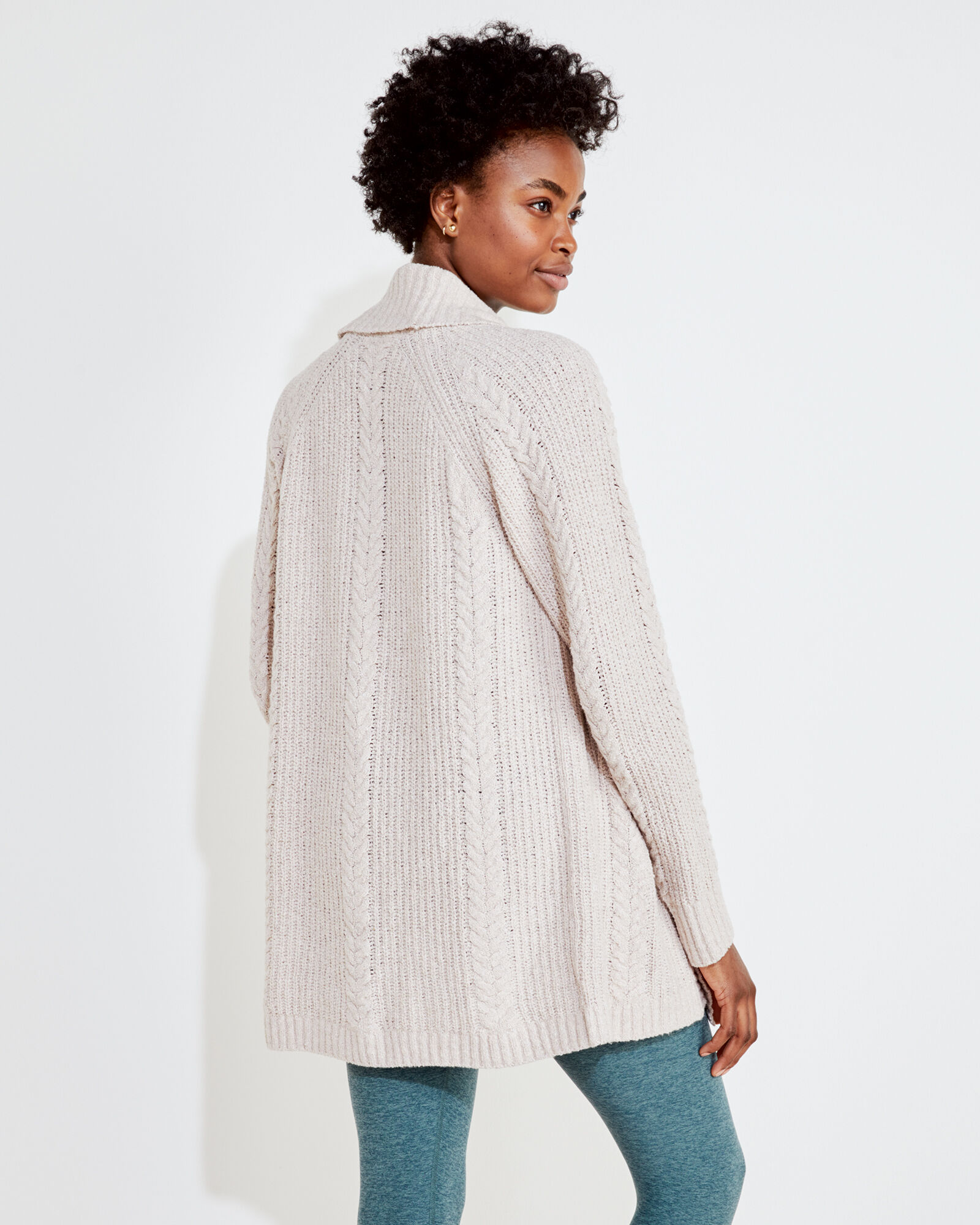 Cotton Cable Knit Cardigan