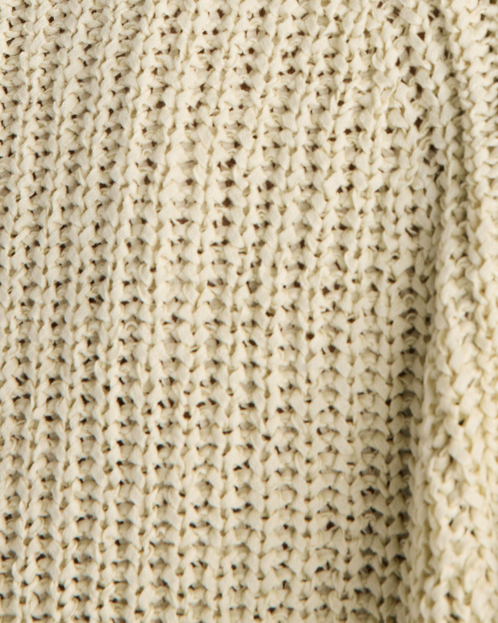 Cotton Tape Yarn V-Neck Cardigan