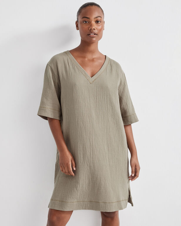 Organic Cotton Gauze Dress