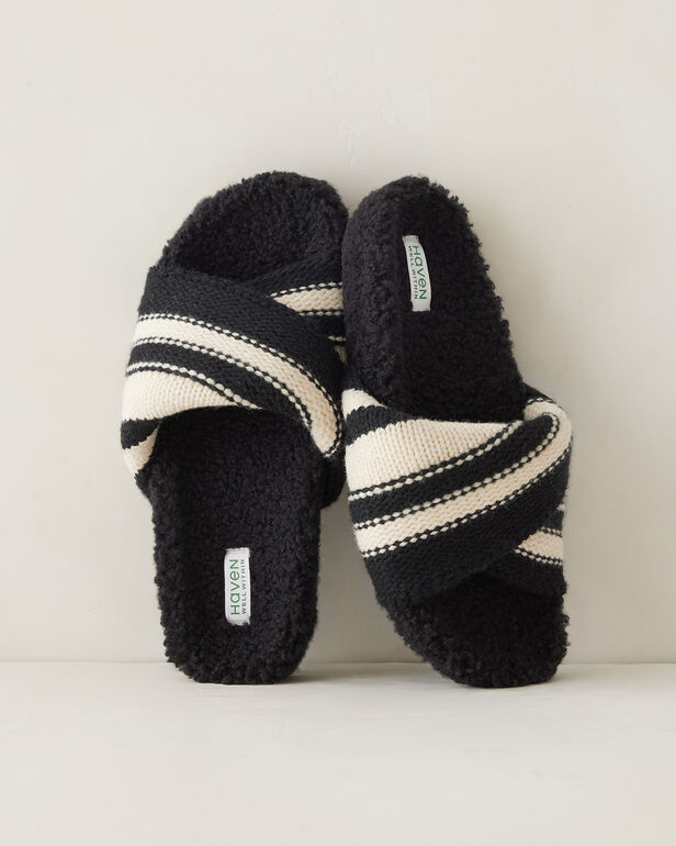 Twisted Sweaterknit Slides
