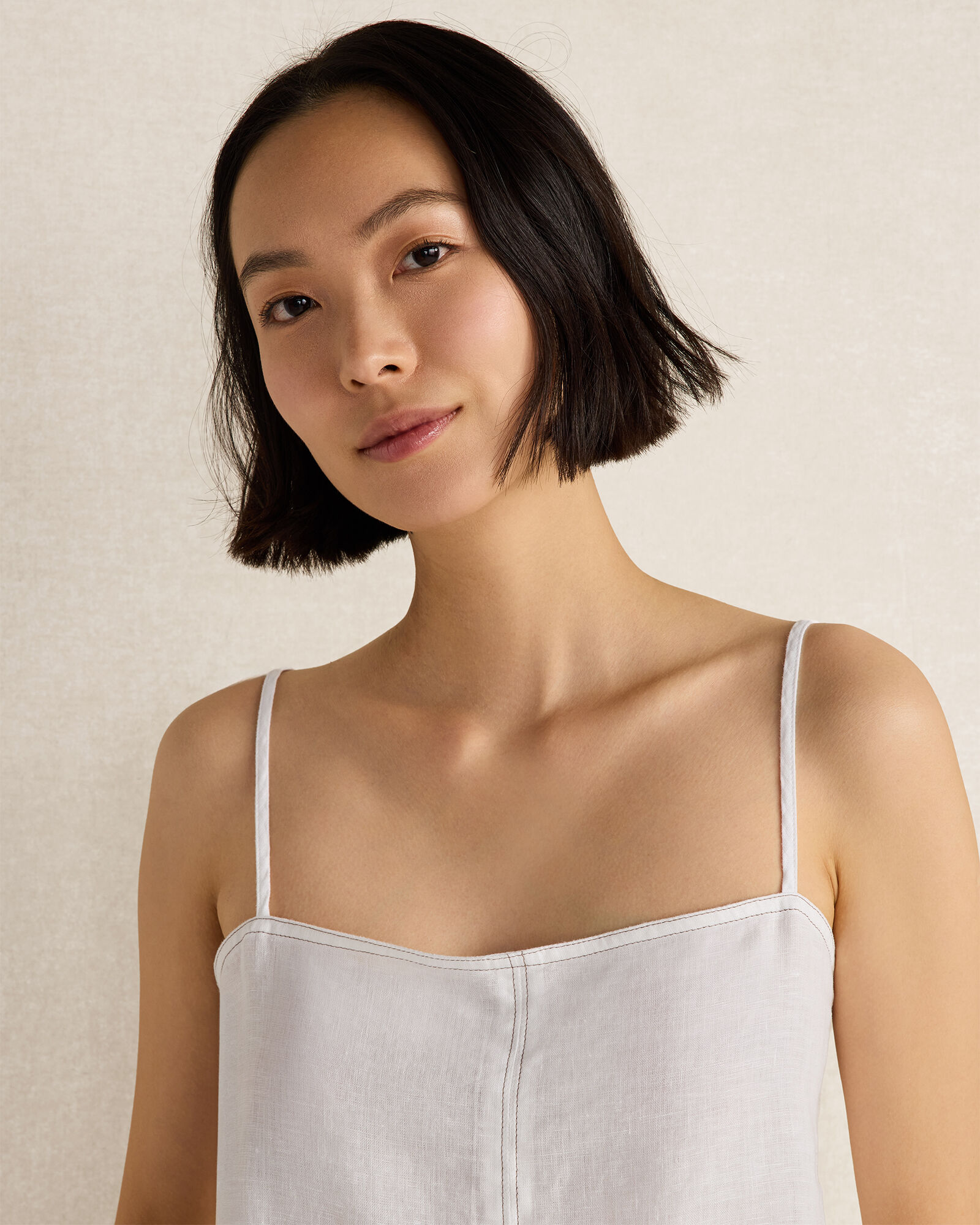 Linen Center-Seam Cami