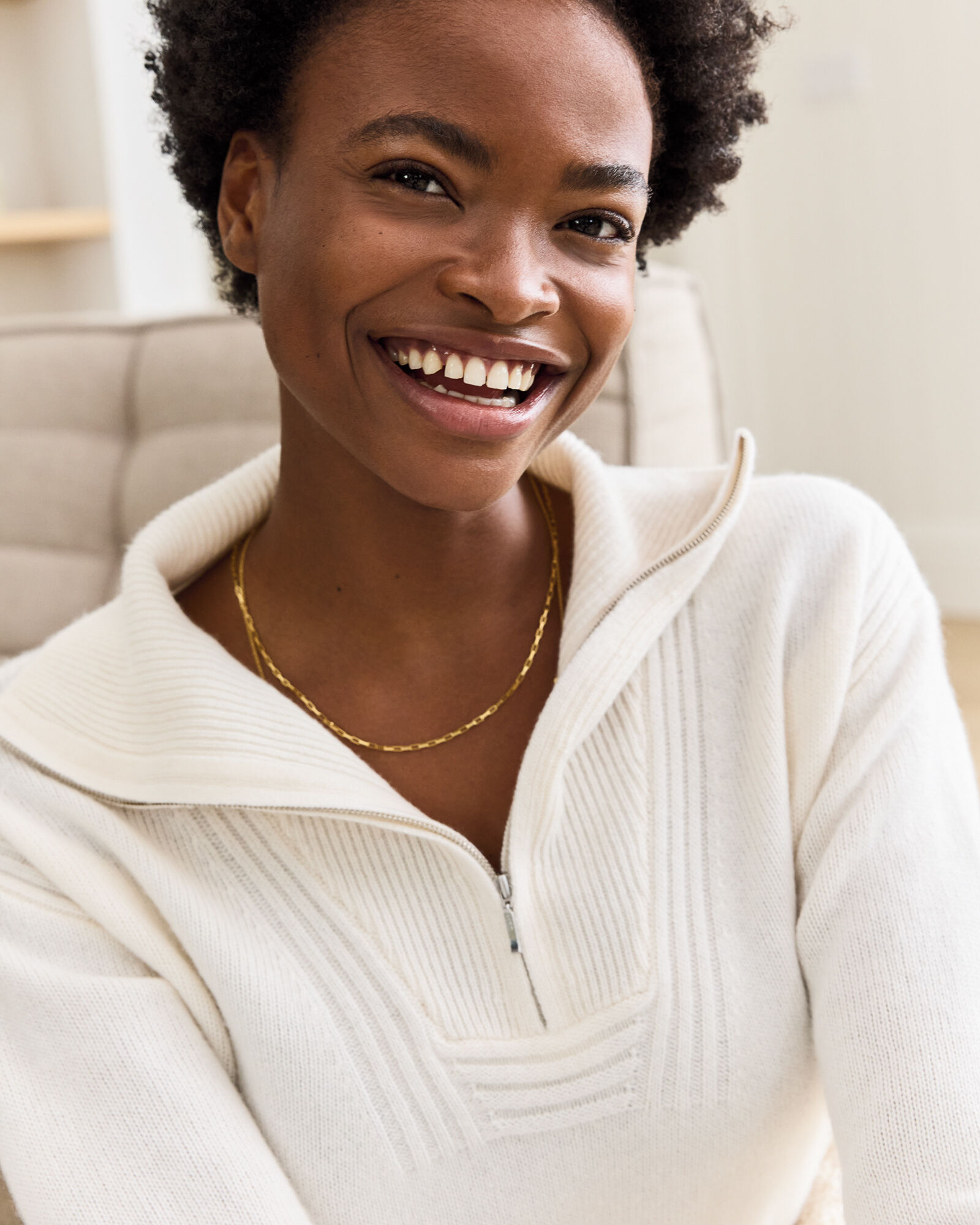 Cashmere Half-Zip Pullover