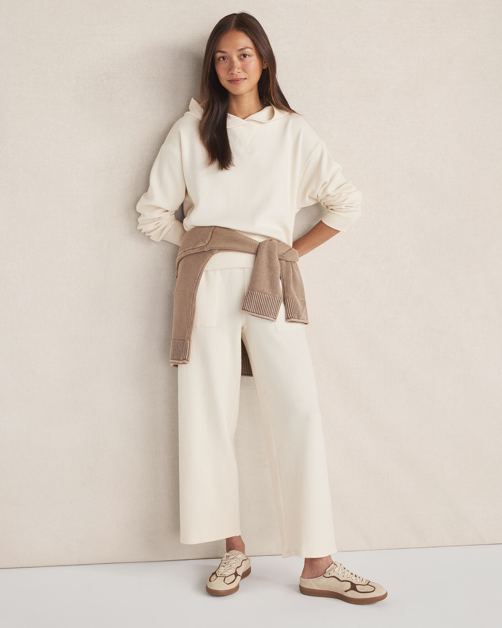 W&F Honey Fawn Organic Quilted Sweat Pant