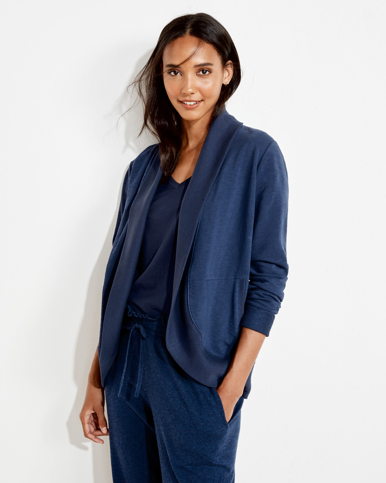 Navy cocoon new arrivals cardigan