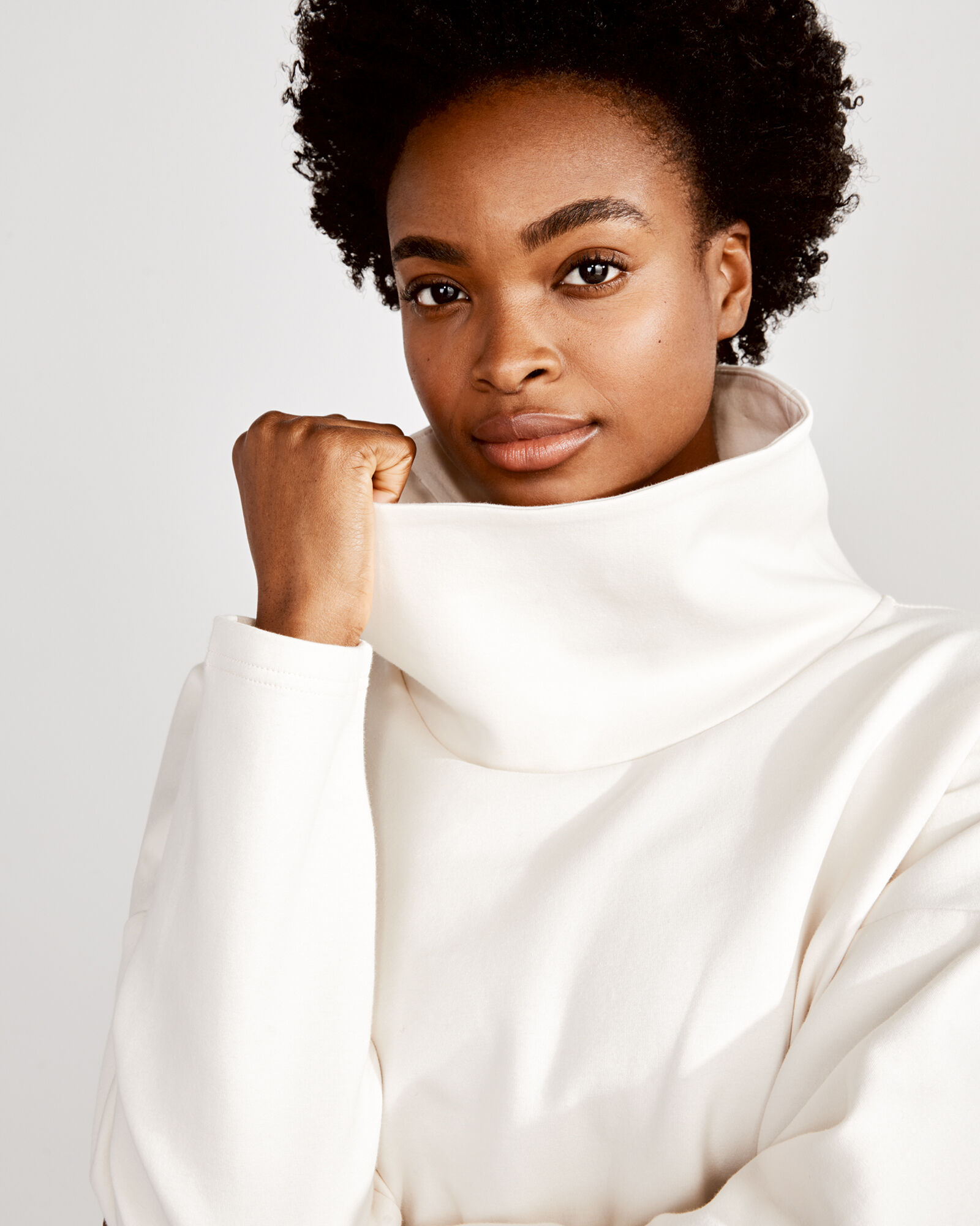 Funnel neck sweatshirt best sale