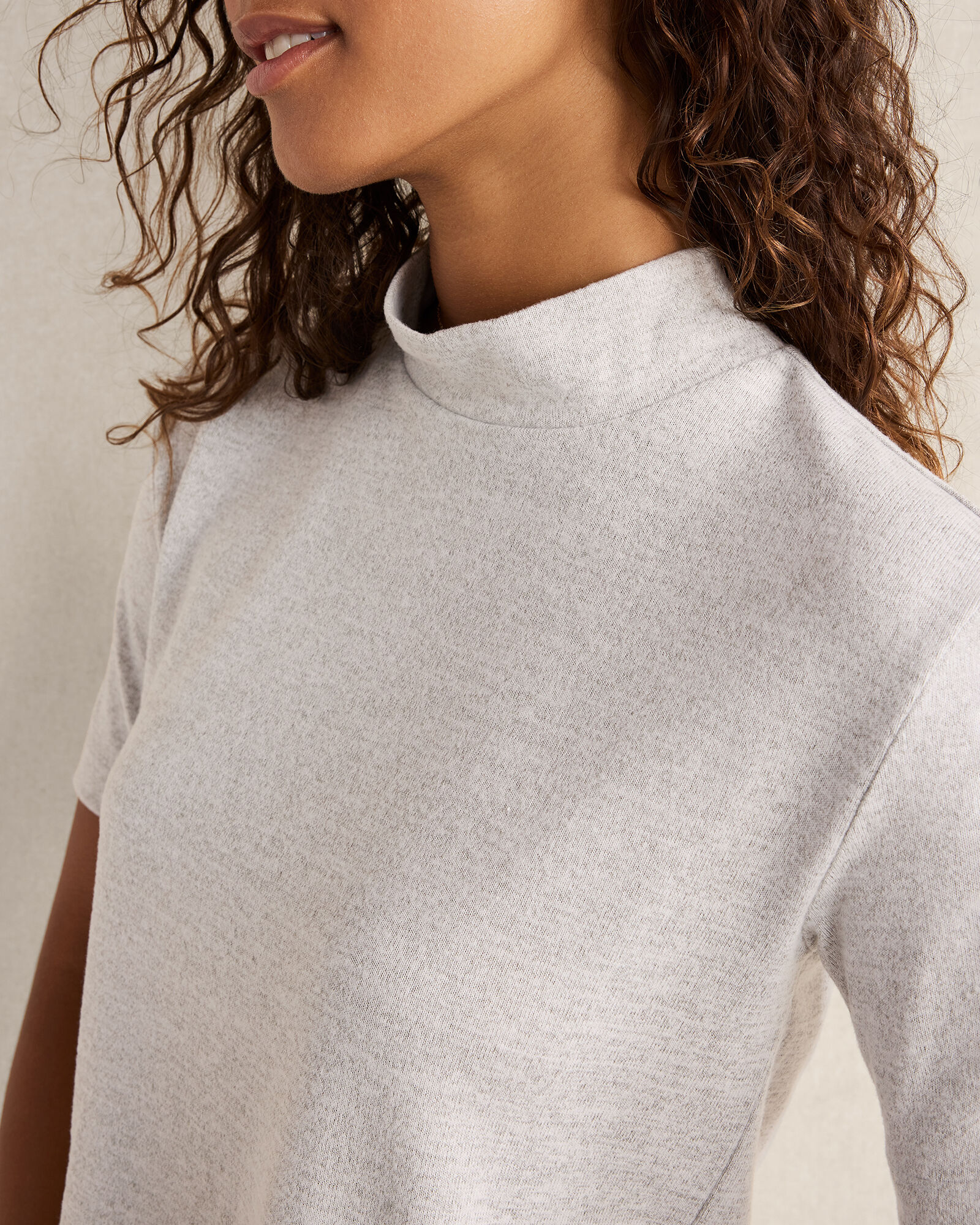 Cozy Knit Mockneck Top