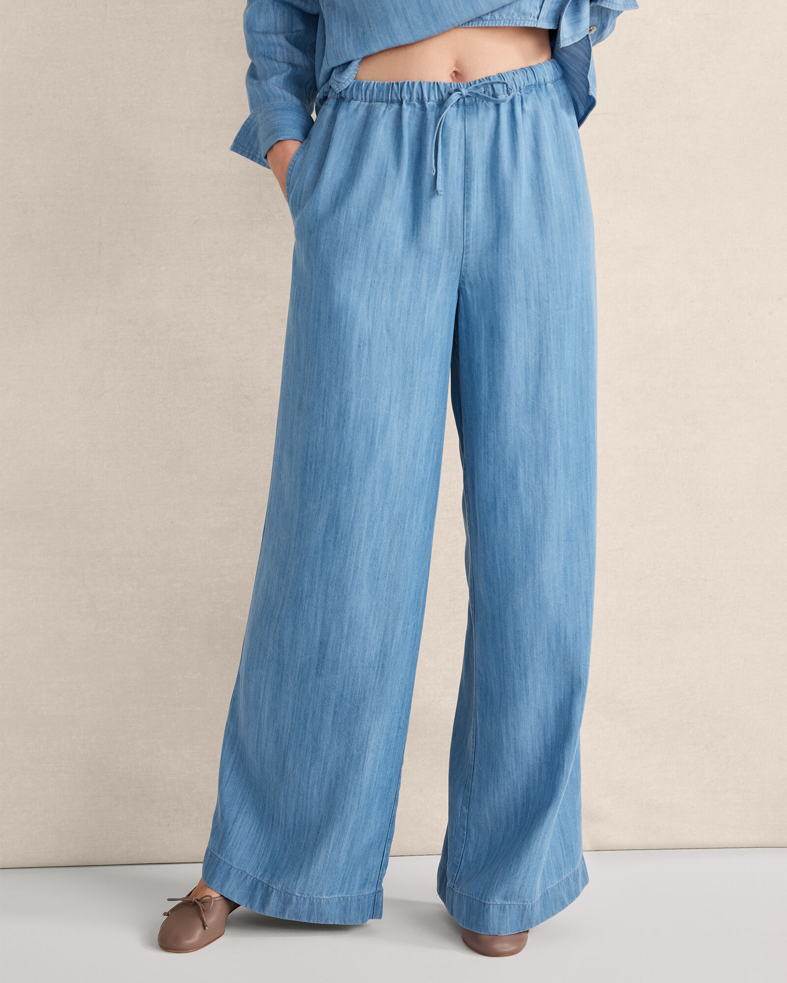 Chambray Pants