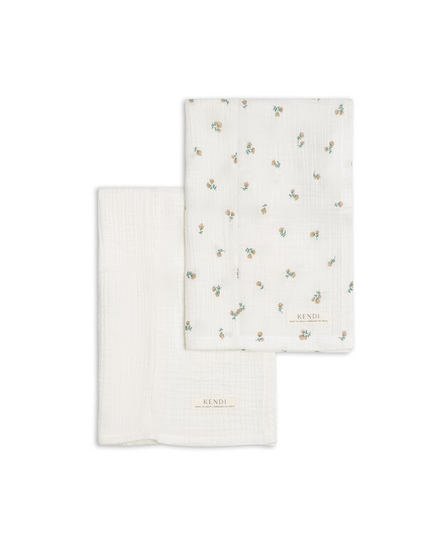 Colored Organics Muslin Burp Cloths