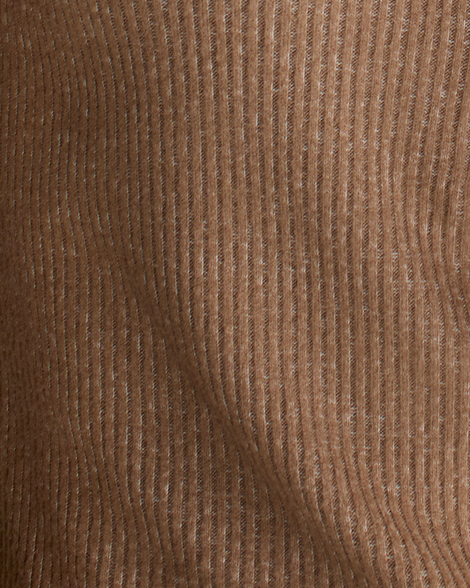 Brushed Rib Knit Drape Neck Top