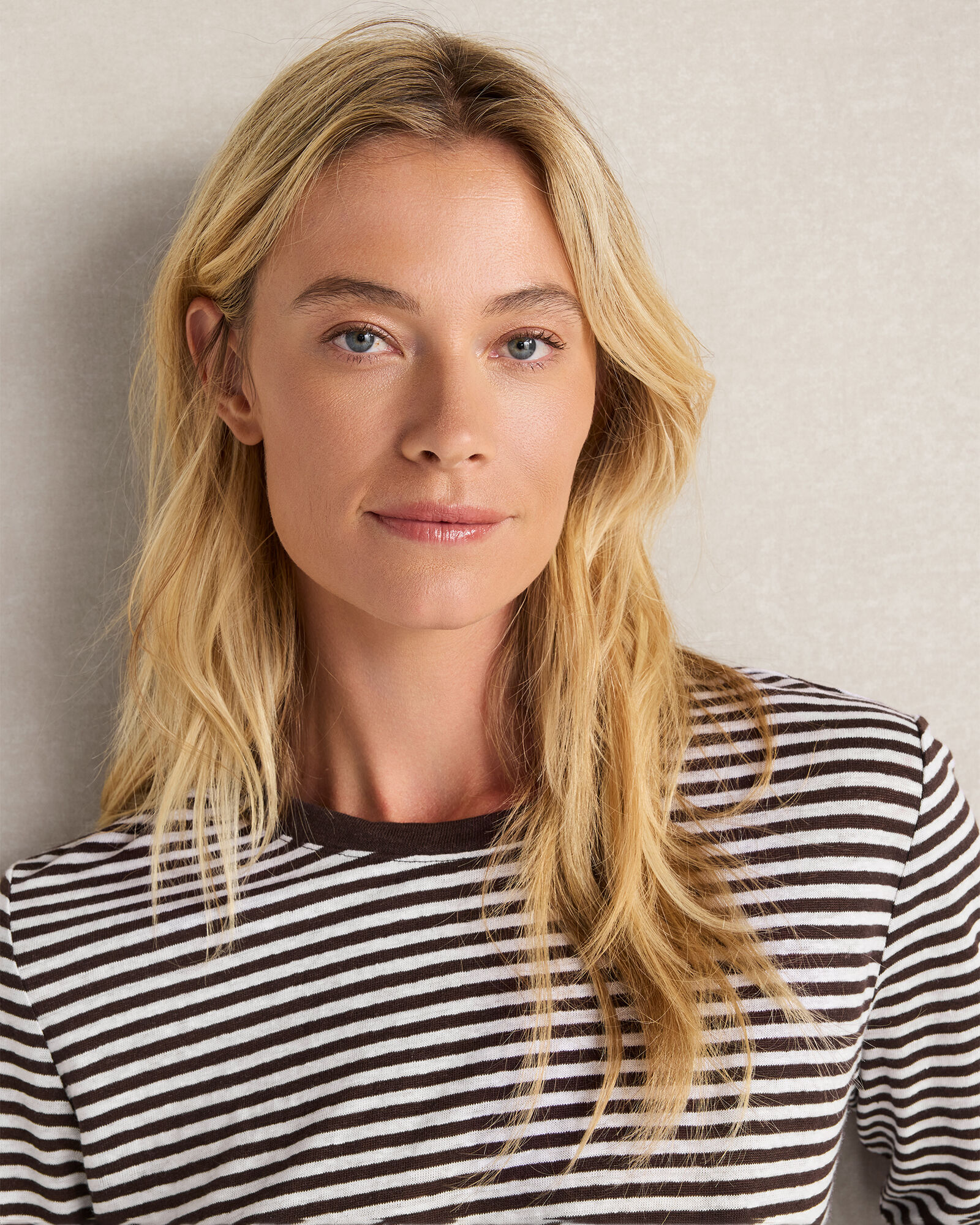 Linen Striped Long Sleeve Tee