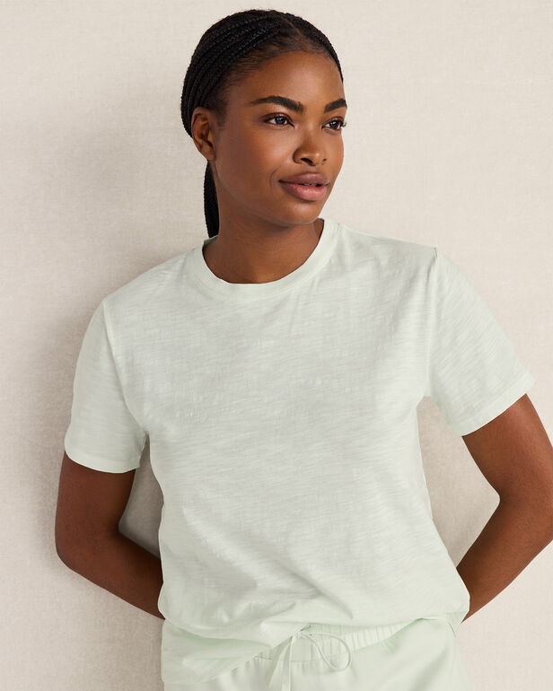 Organic Cotton Slub Jersey Short Sleeve Tee
