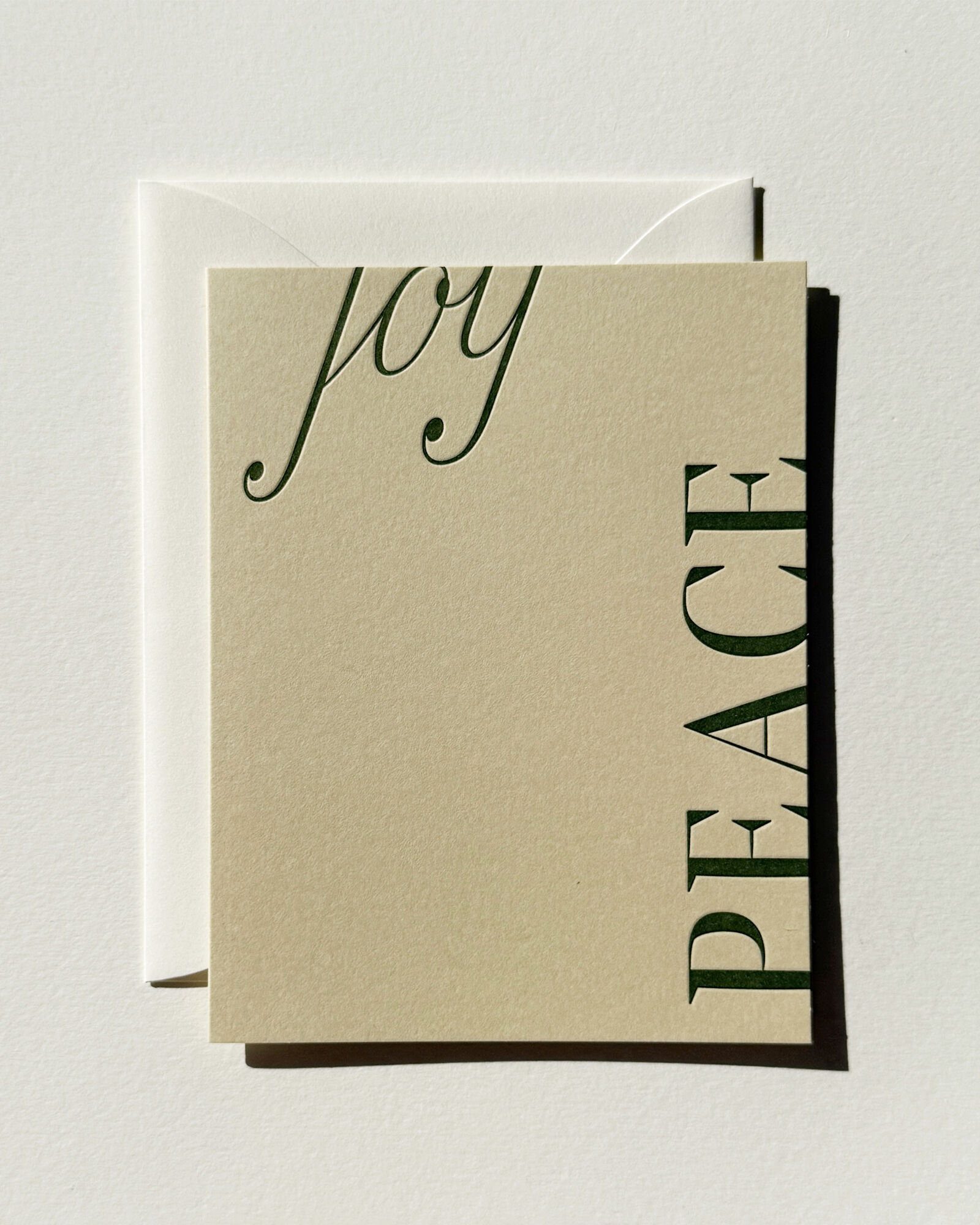 Jaymes Paper Joy + Peace Holiday Card