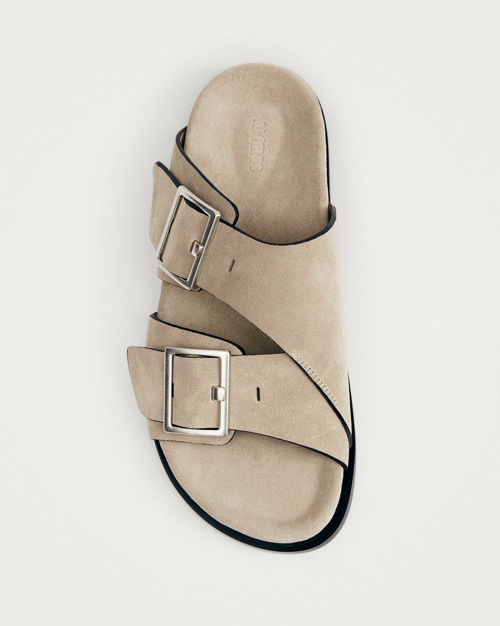 ALOHAS Alba Suede Beige Leather Sandals