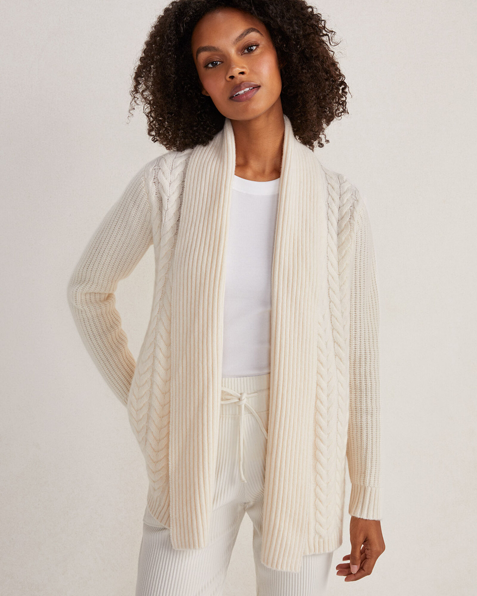 Cashmere open top sweater