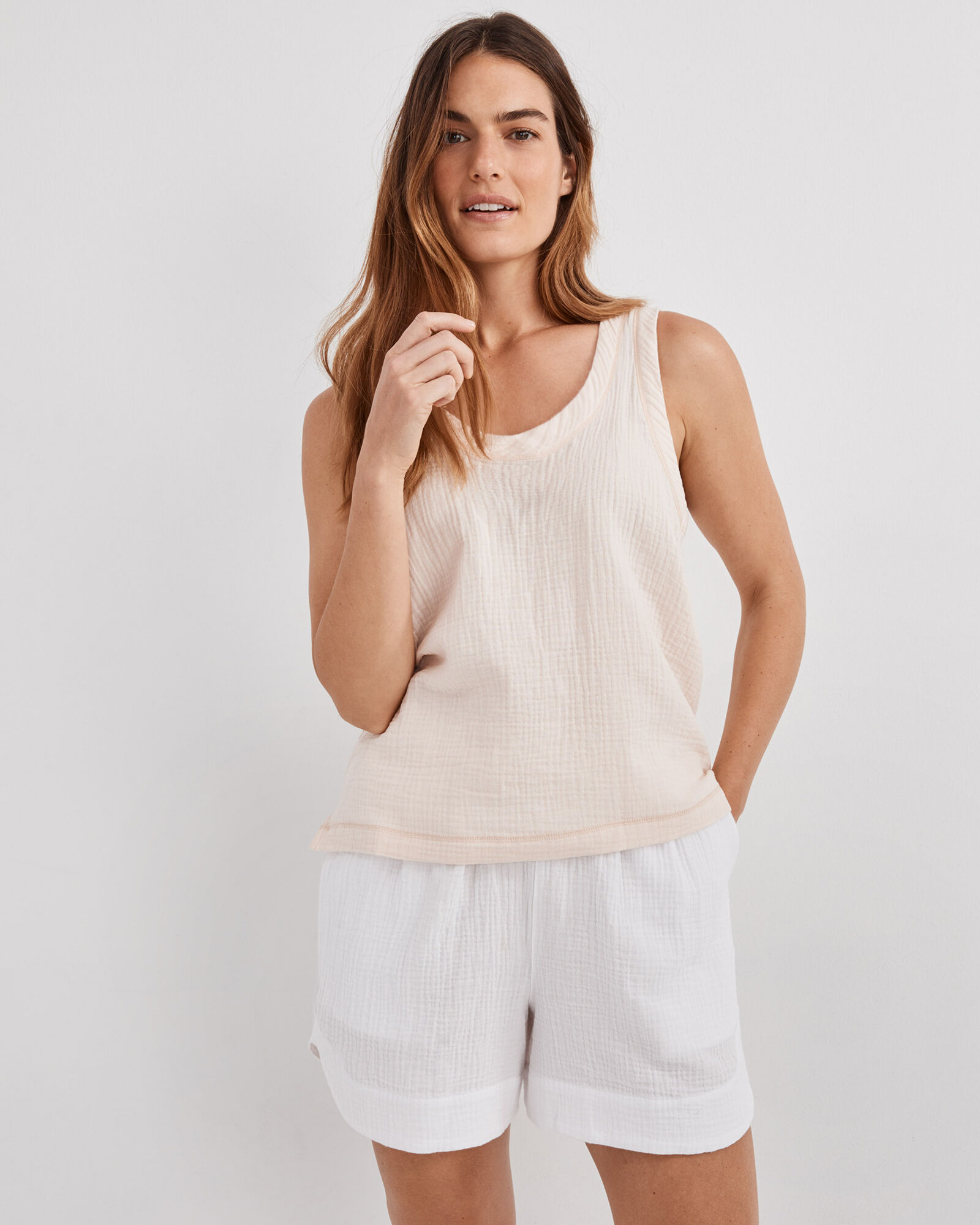 Organic Cotton Gauze Tank