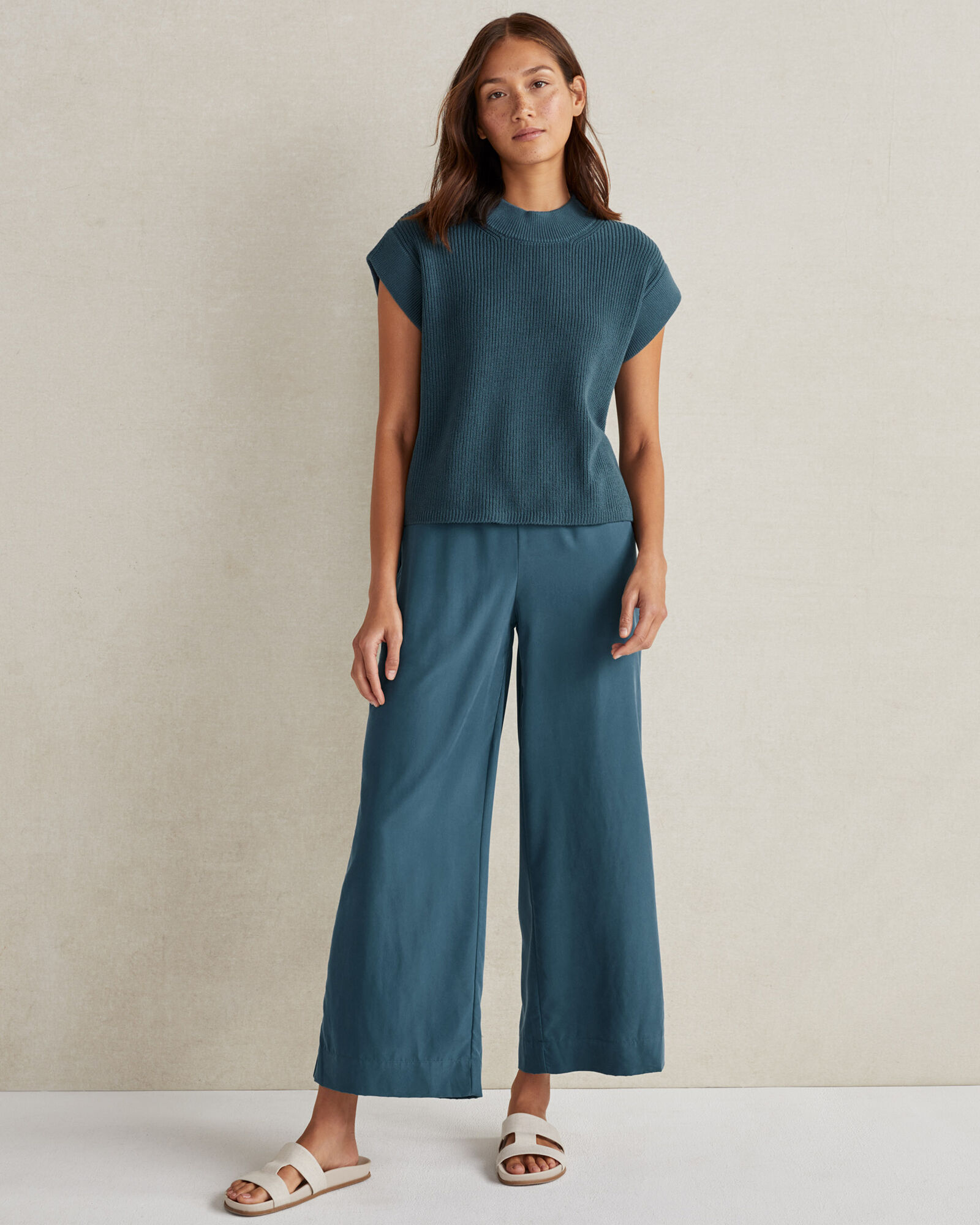 Organic Cotton Short Sleeve Sweater