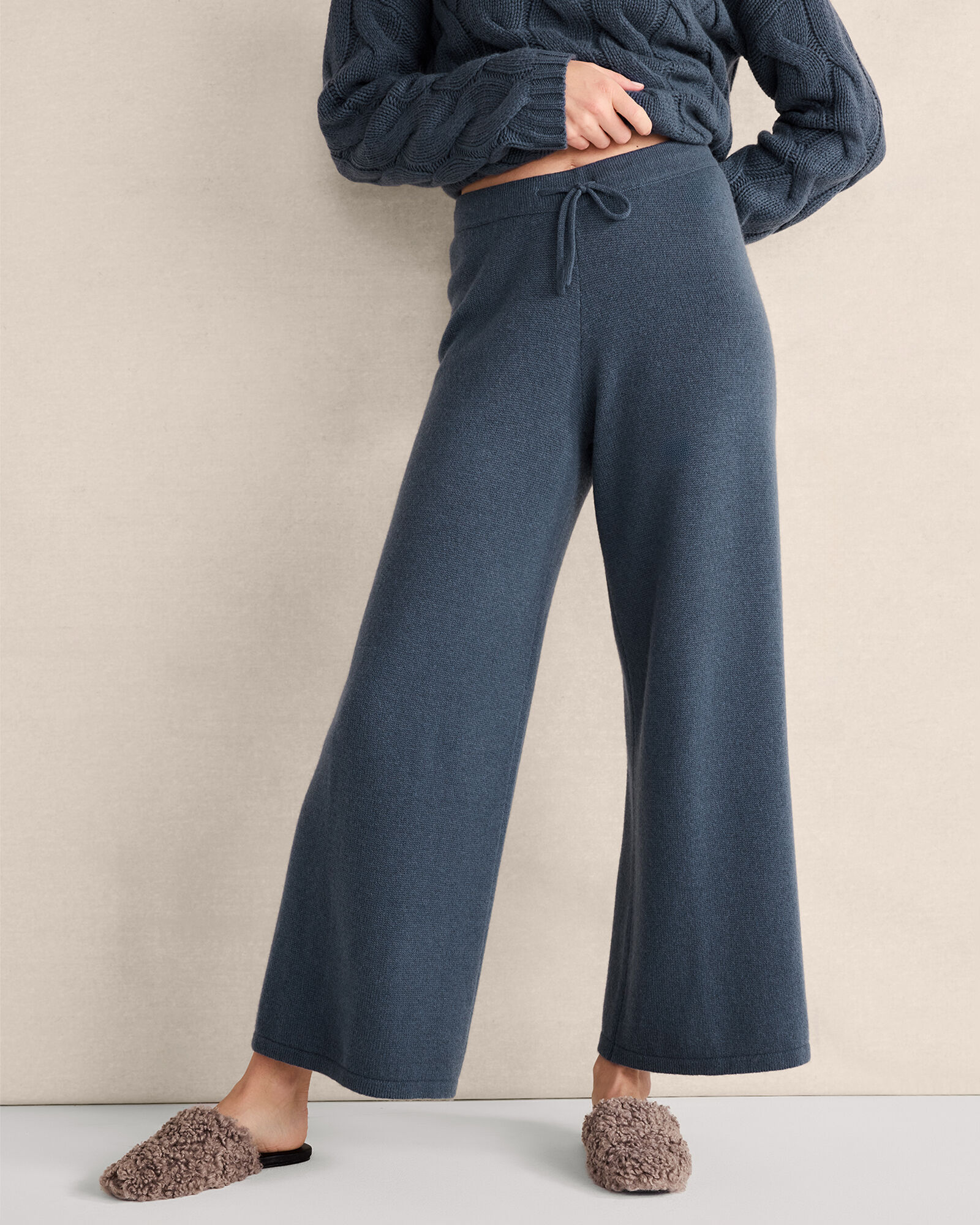 Cashmere Wide Leg Pants