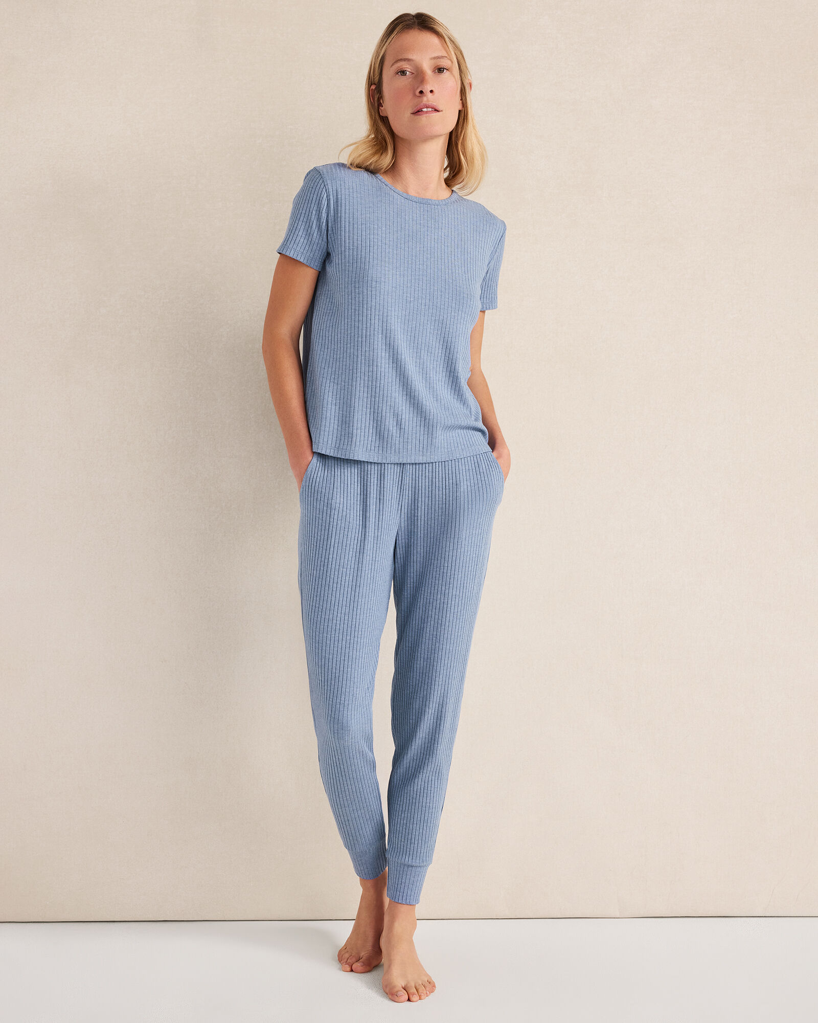 Resti Drapey Rib Knit Joggers