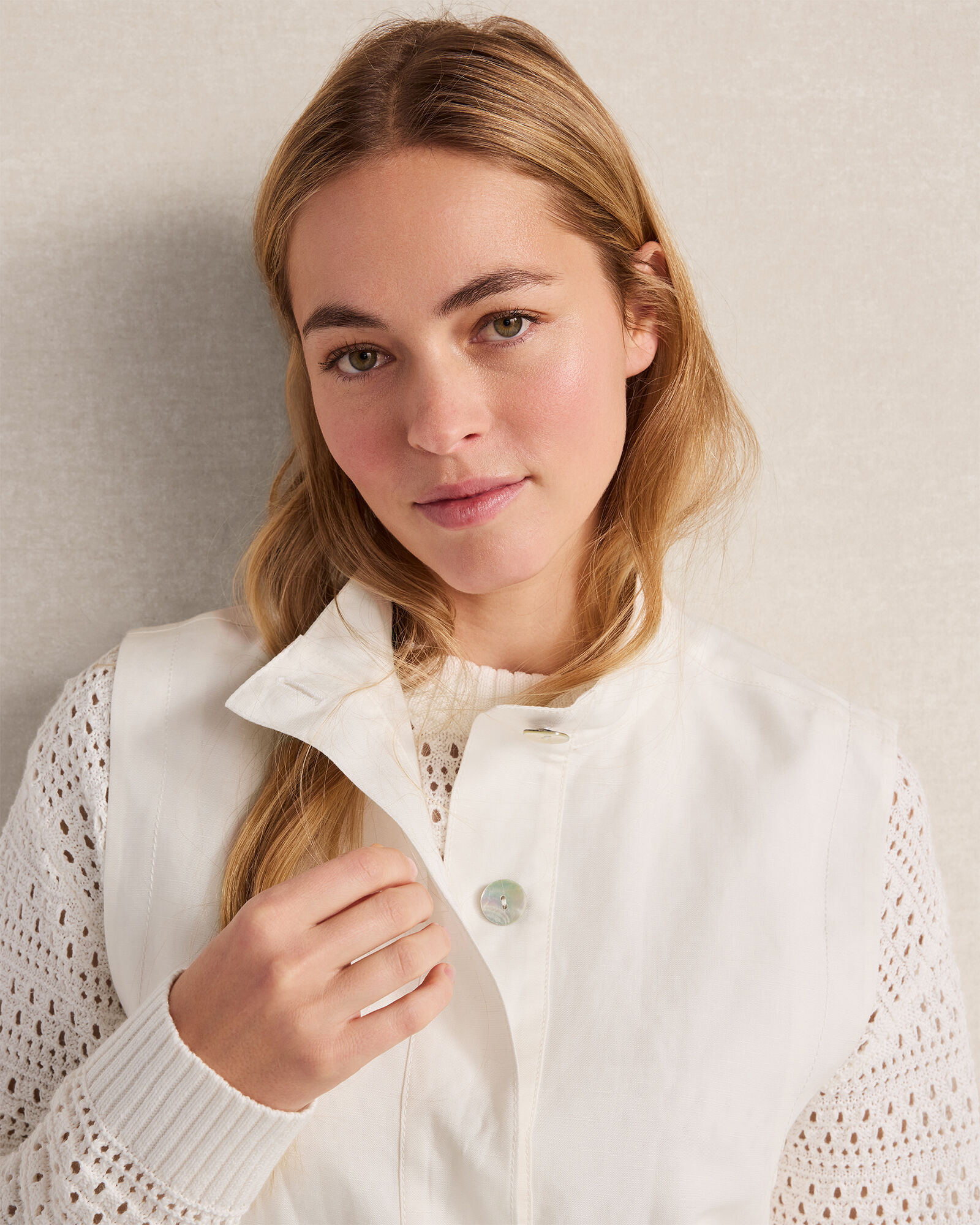 Linen Blend Vest