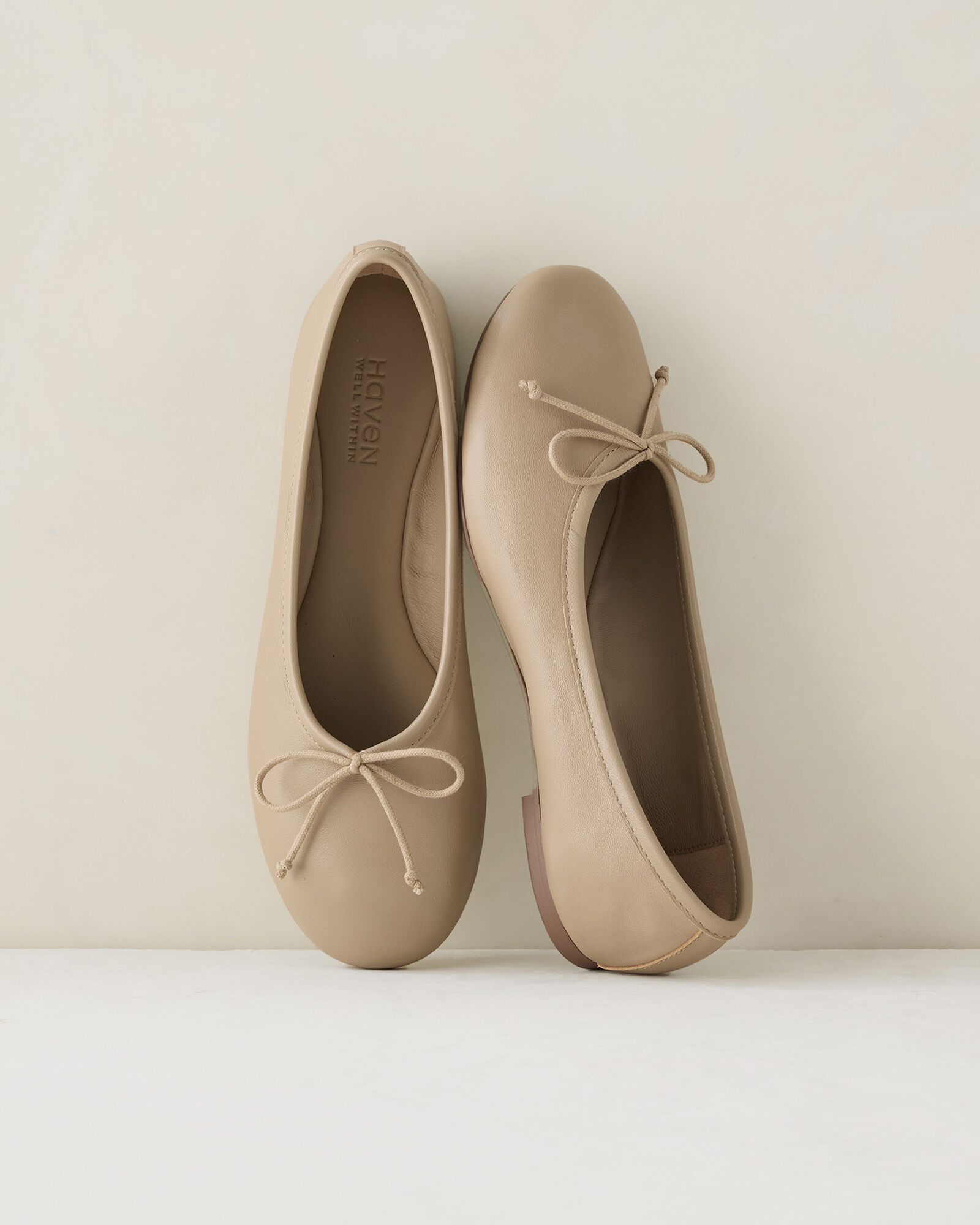 Soft leather ballet pumps shop