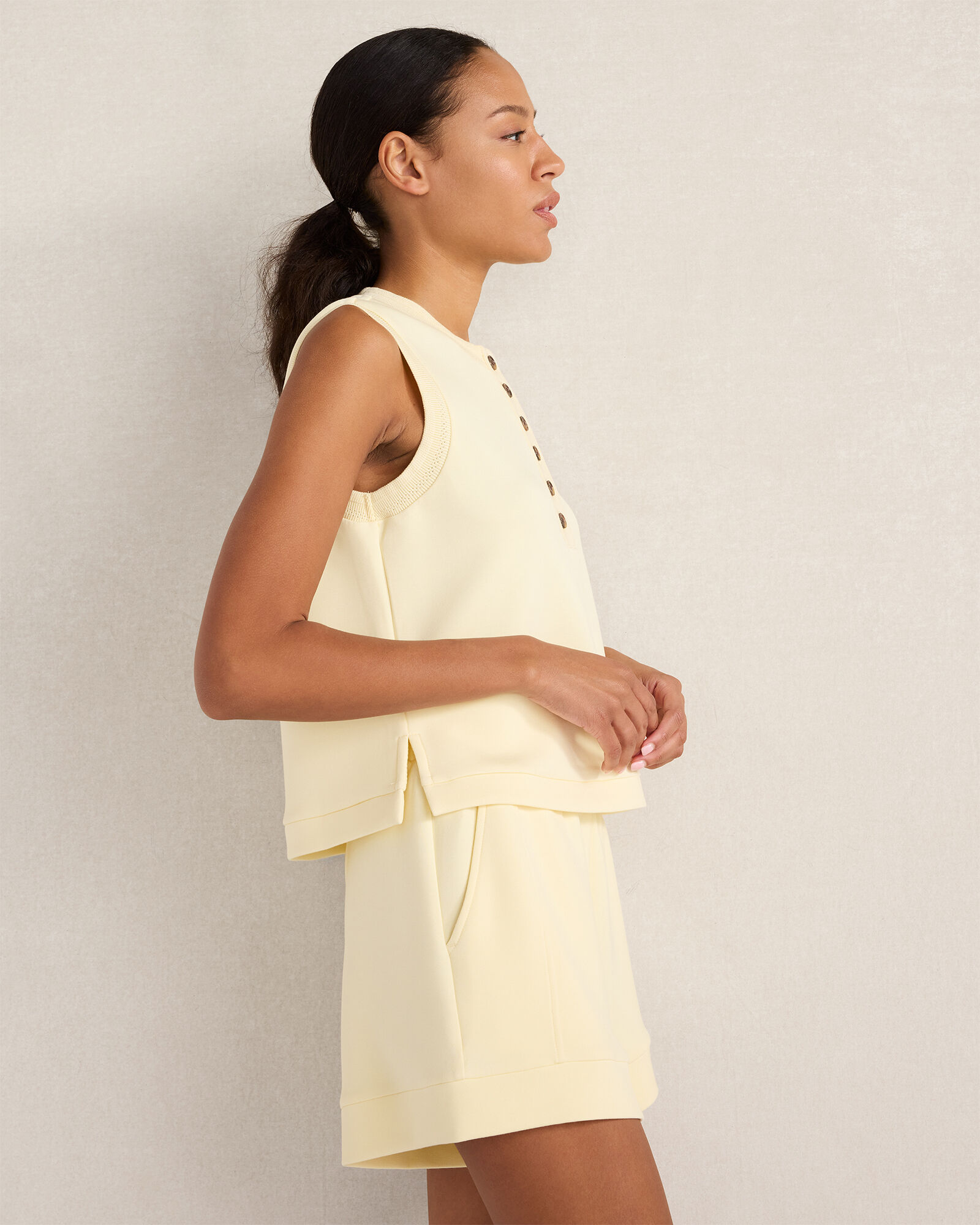 Varley Marla Button Placket Tank
