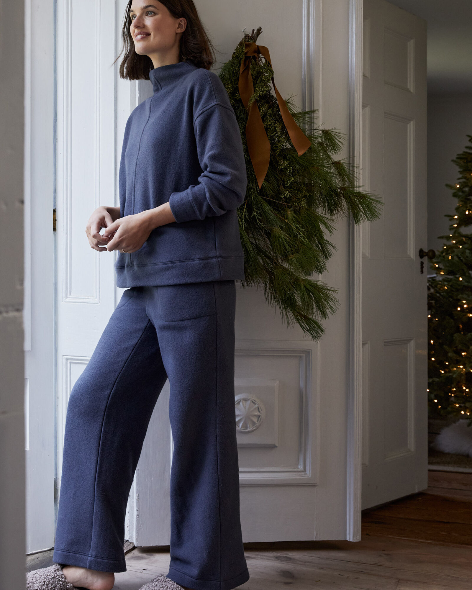 Fleece funnel neck hotsell pullover