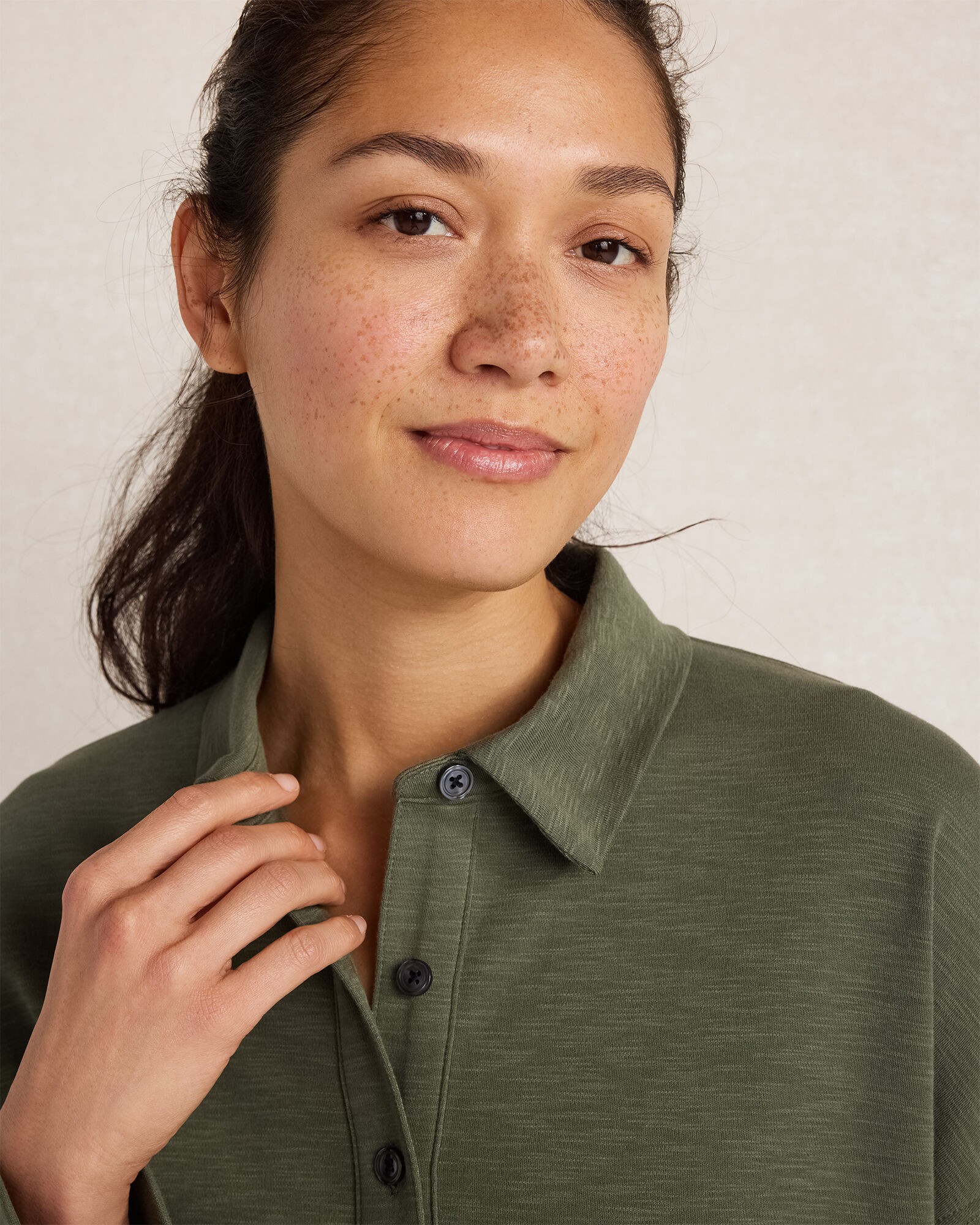 Organic Cotton Slub Interlock Polo